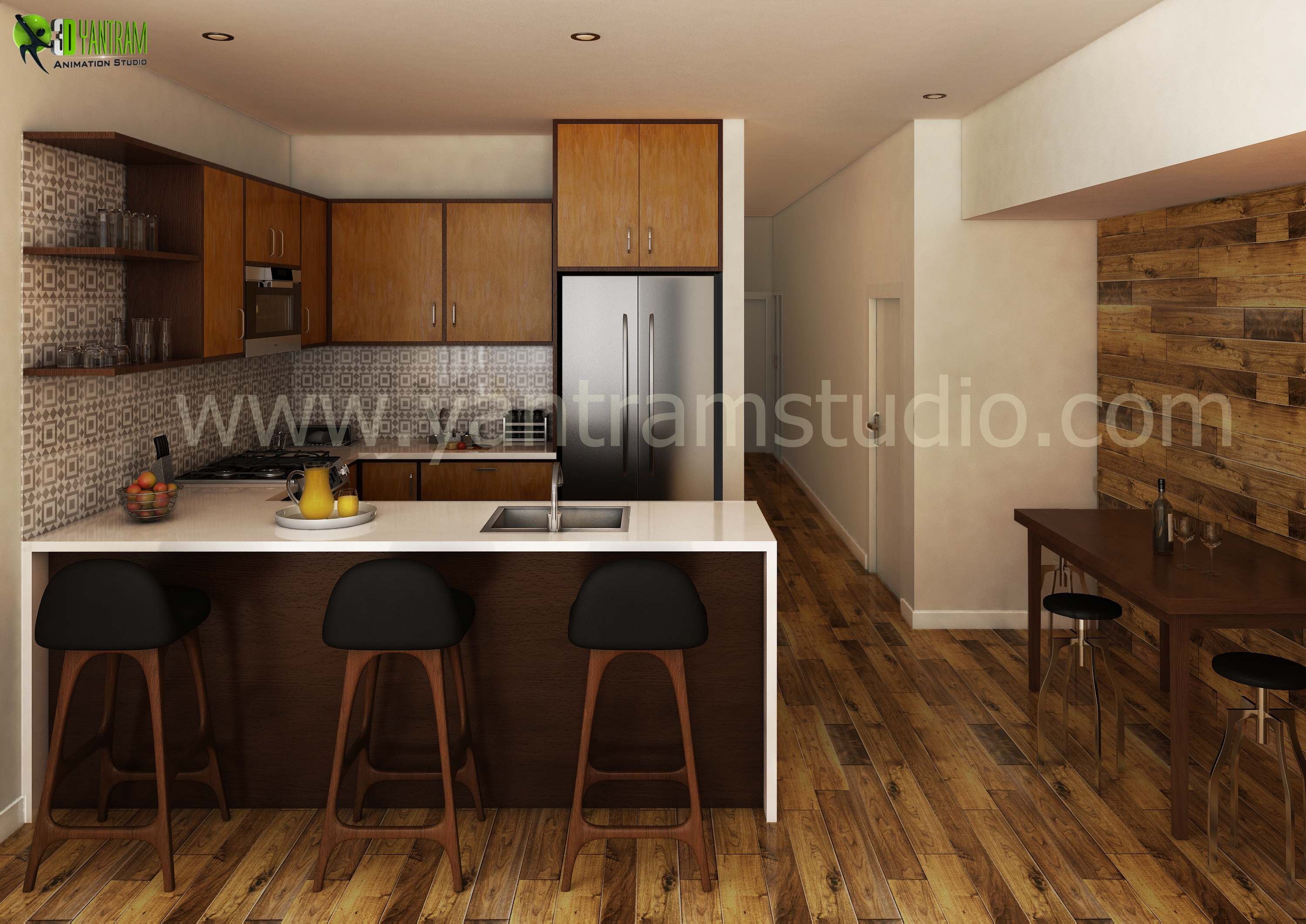 Kitchen Design - Modular Kitchen Interior Design by Yantram ...