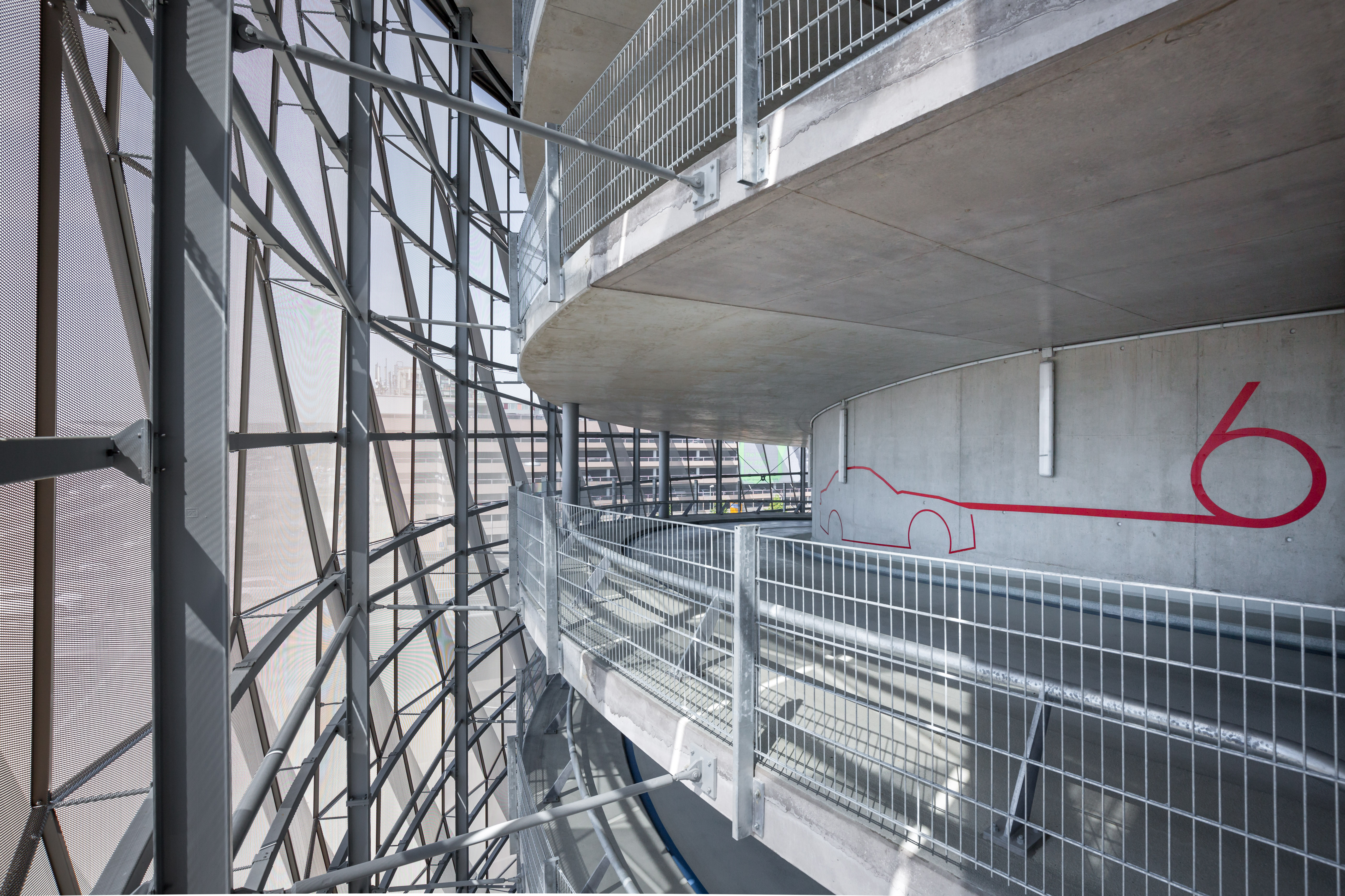 Stuttgart Airport Busterminal with car park P14 by wulf architekten