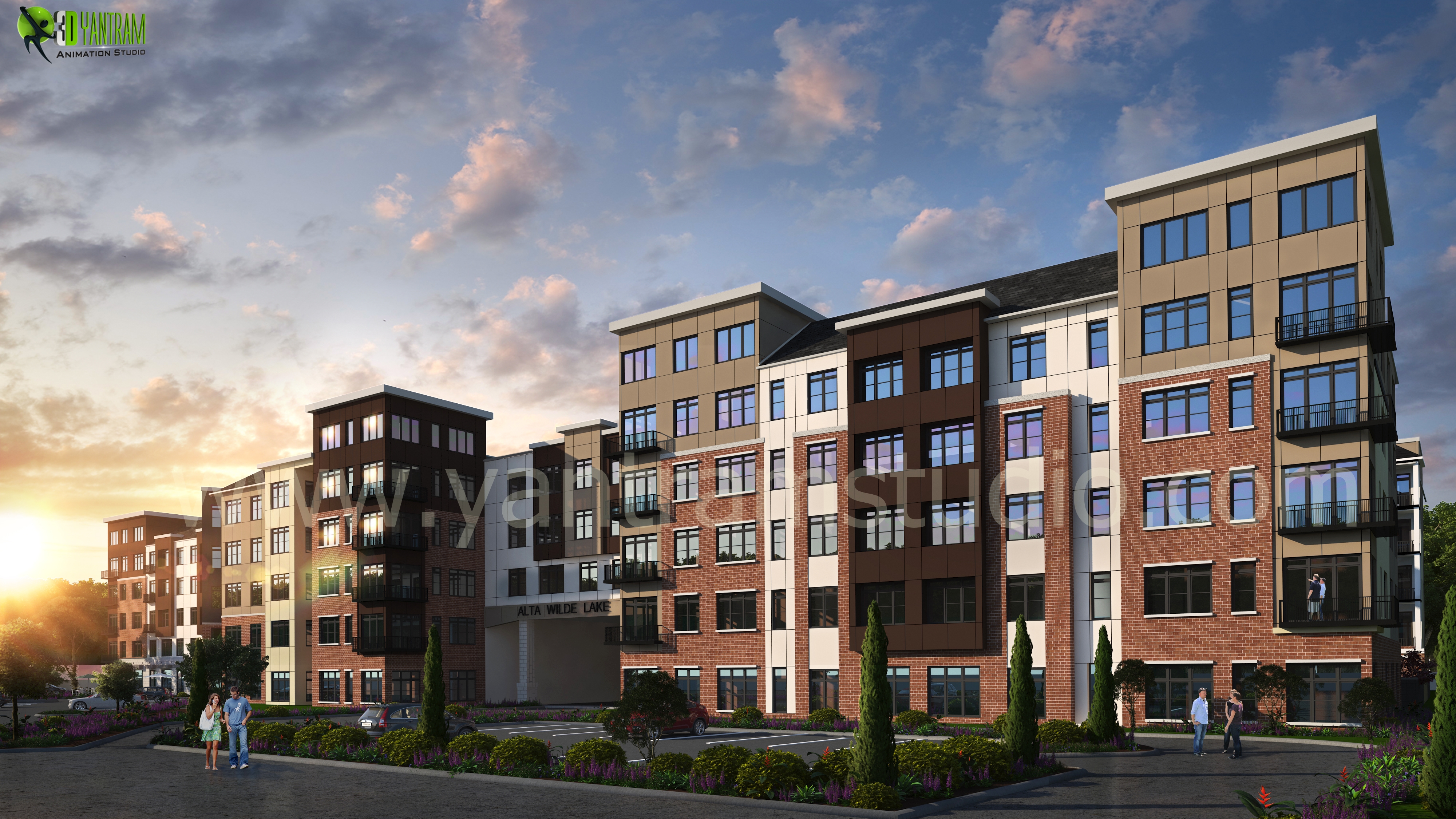 Commercial Building Exterior Design by Yantram