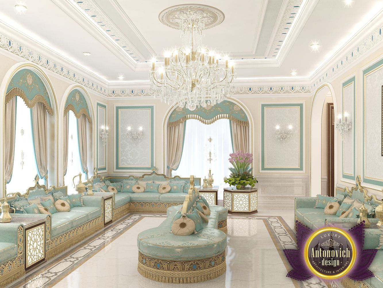 Interior majlis for woman from Luxury Antonovich Design by LUXURY ...