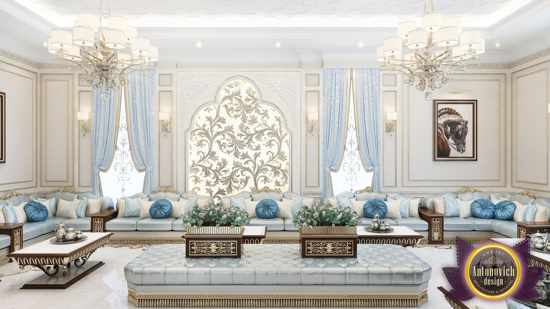 Arabic sitting online room design