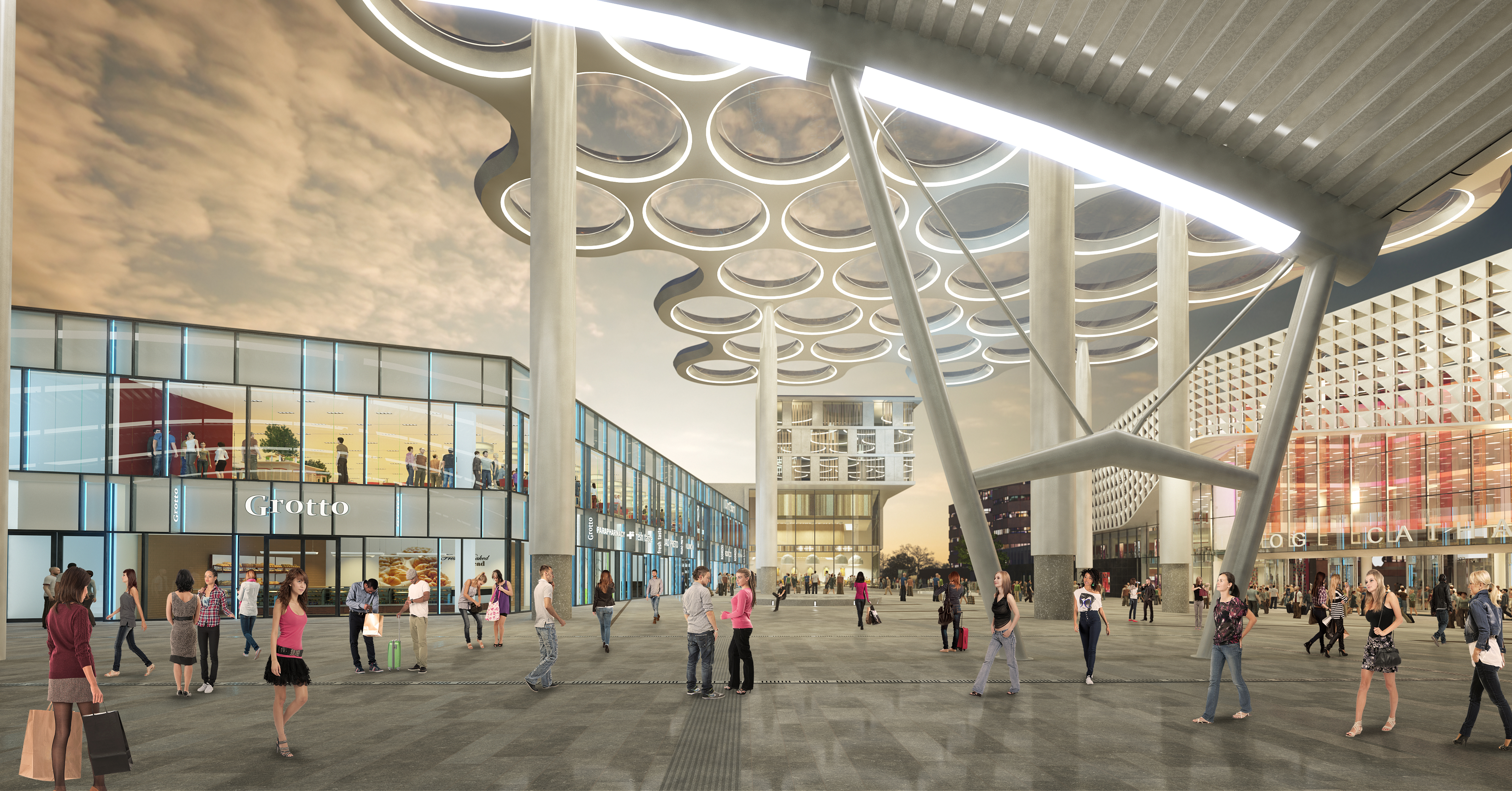 Retail Pavilion at Utrecht Central Station - Architizer