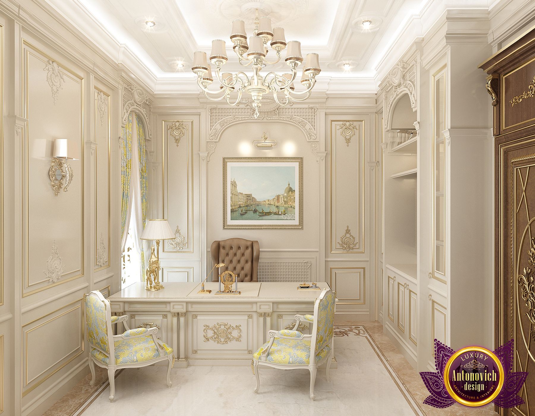 Luxury office interior design by Katrina Antonovich by LUXURY ...