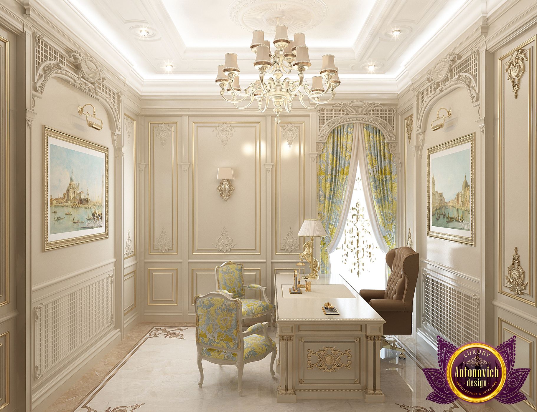Luxury office interior design by Katrina Antonovich by LUXURY ...