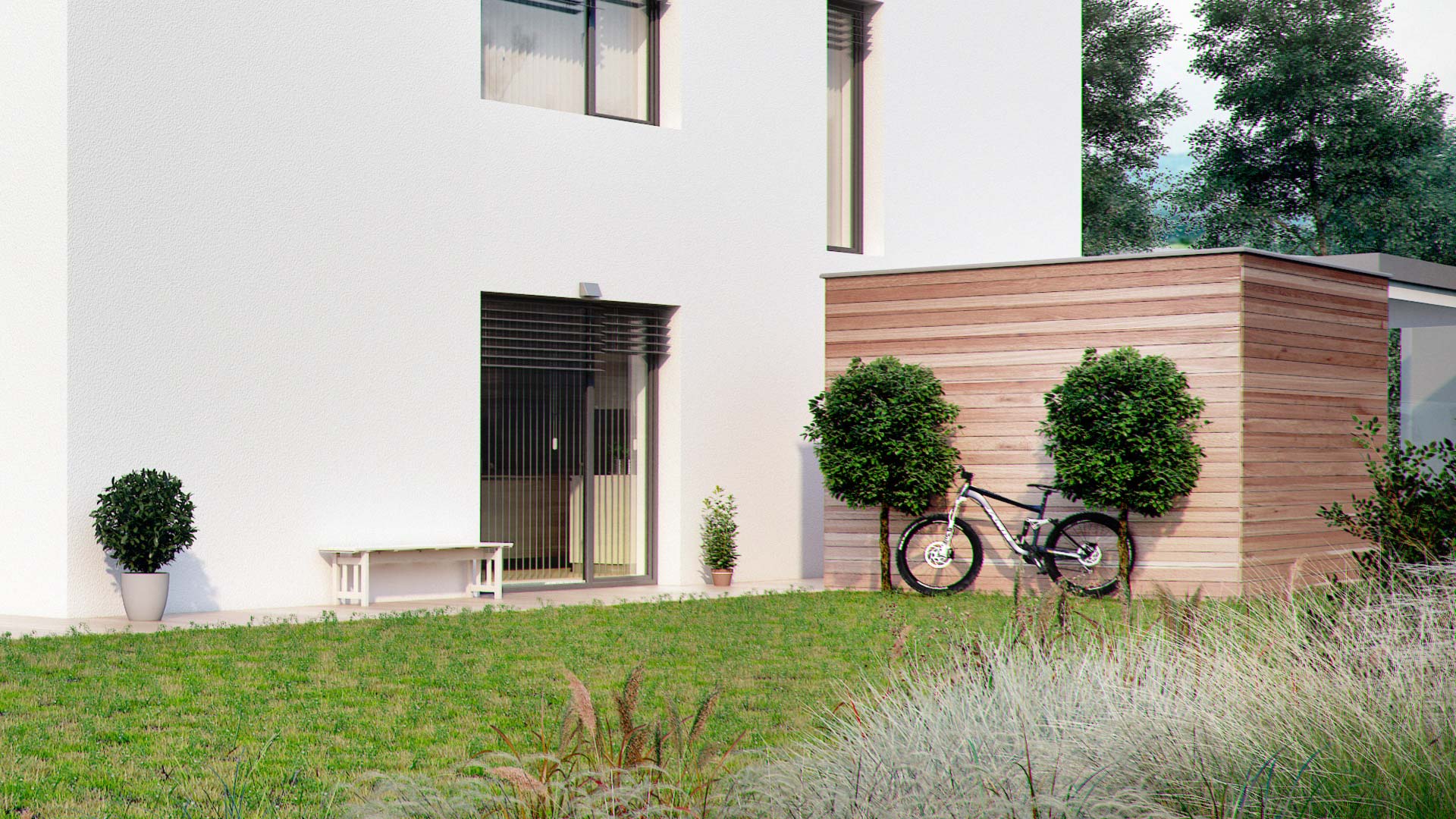 Stylish twin house real estate in Austria by Viscato Architizer