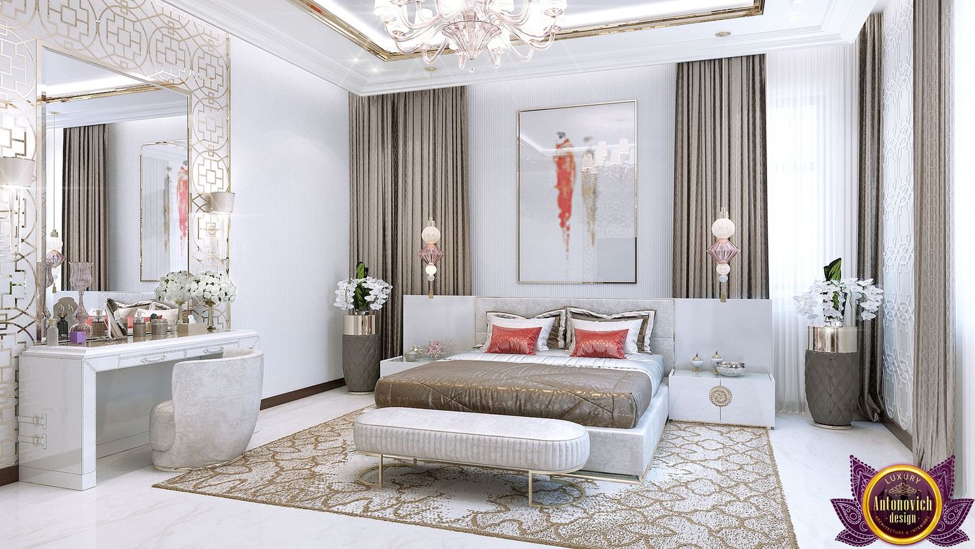 Modern bedroom design of Katrina Antonovich by LUXURY ANTONOVICH DESIGN ...