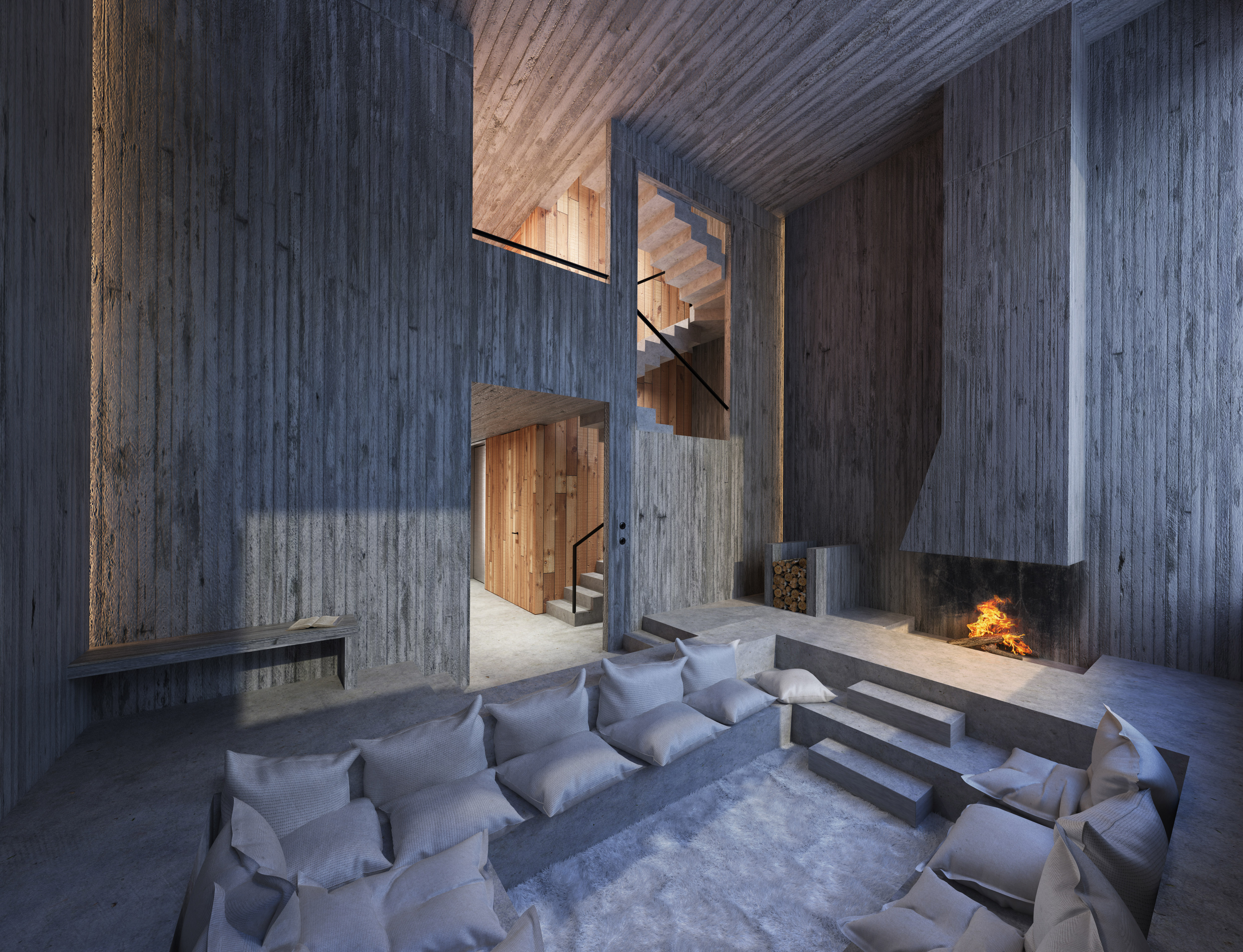 Concrete Town House by STUDIO RAZAVI + PARTNERS - Architizer