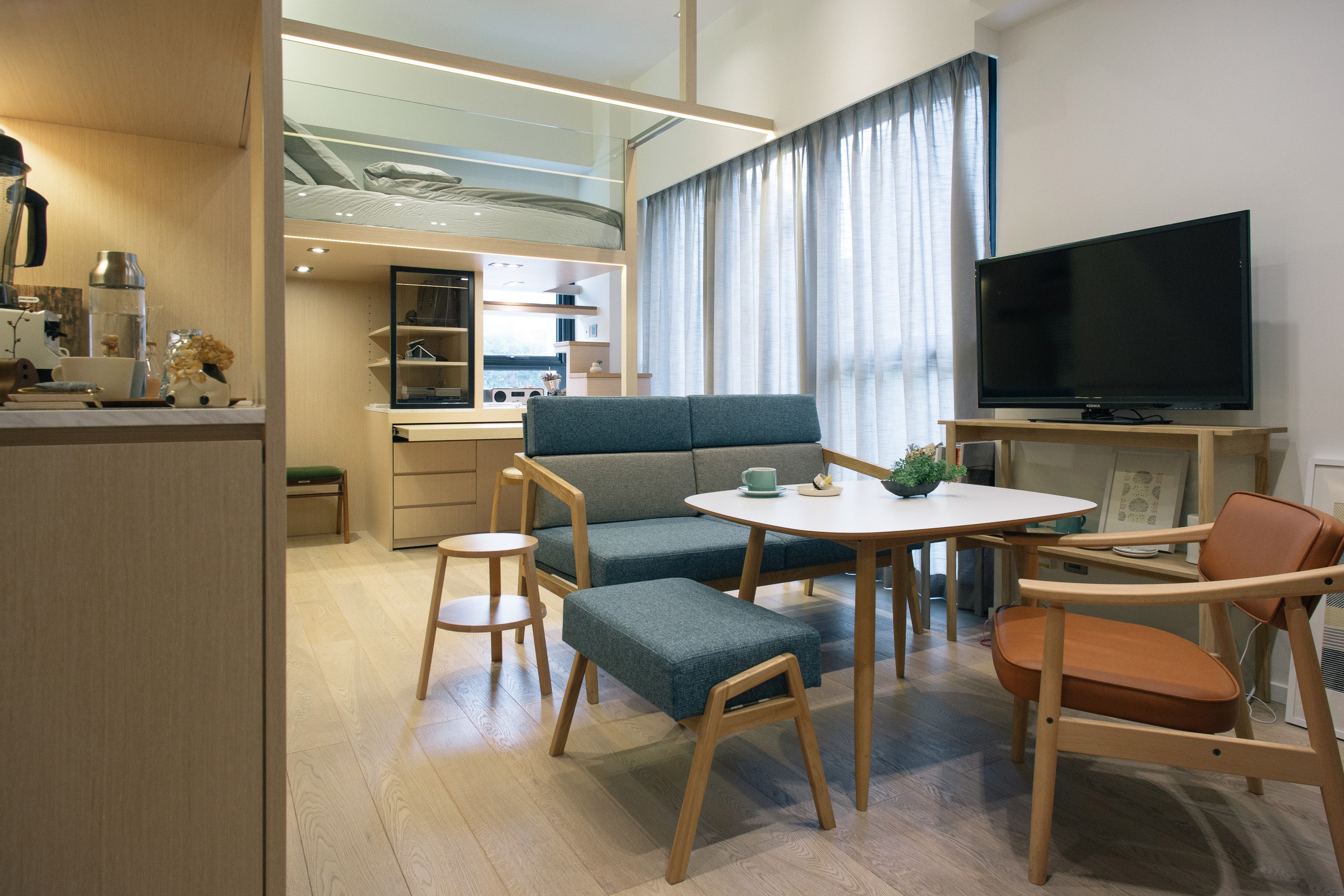 Illustration of Luxury Eco-Friendly Apartments With Private Boutique Stores