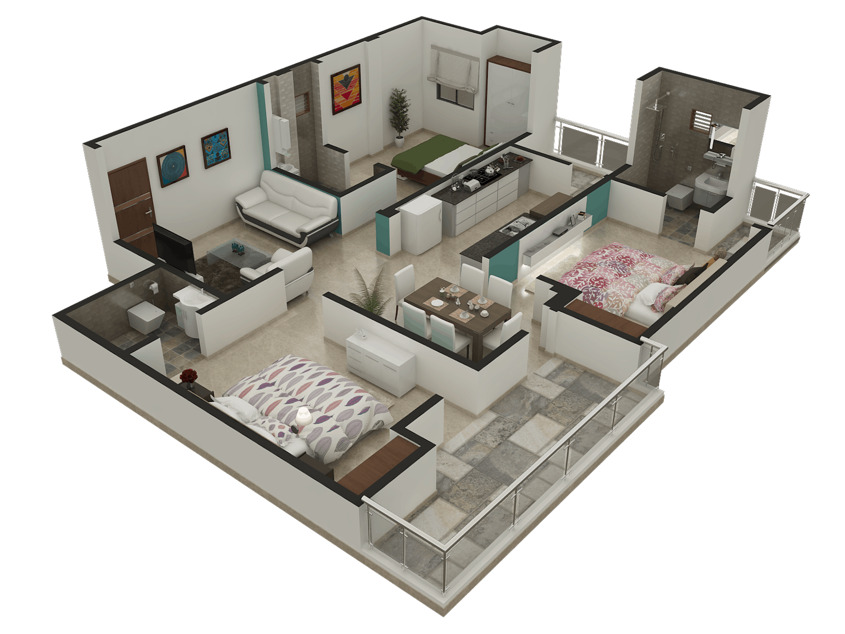 3d Architectural floor Plans for Marketing Architizer