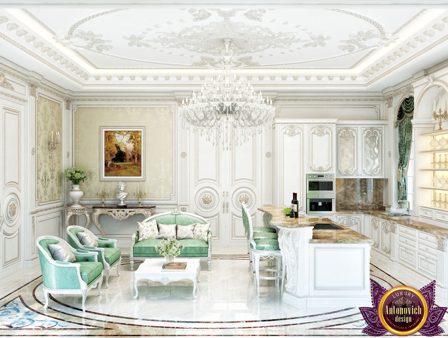 Luxury and functionality kitchen interior by LUXURY ANTONOVICH DESIGN ...