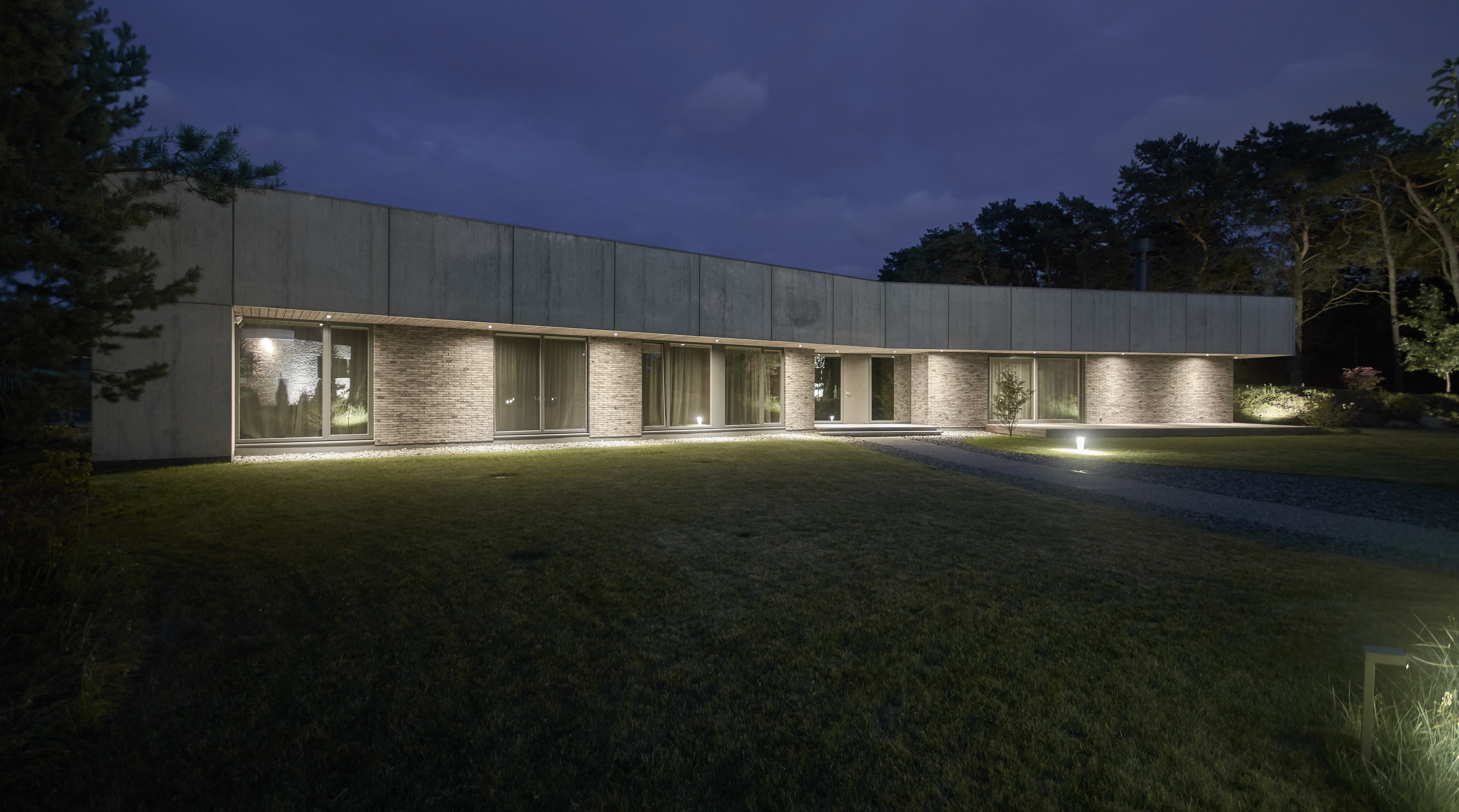 Residential Minimalist Concrete House by NEBRAU - Architizer