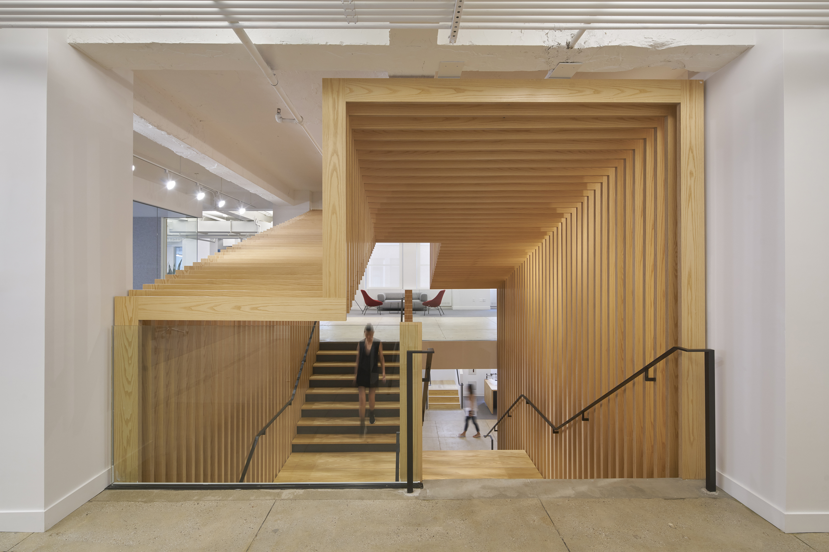 Pinterest NY - Scissor Stair by IwamotoScott Architecture - Architizer