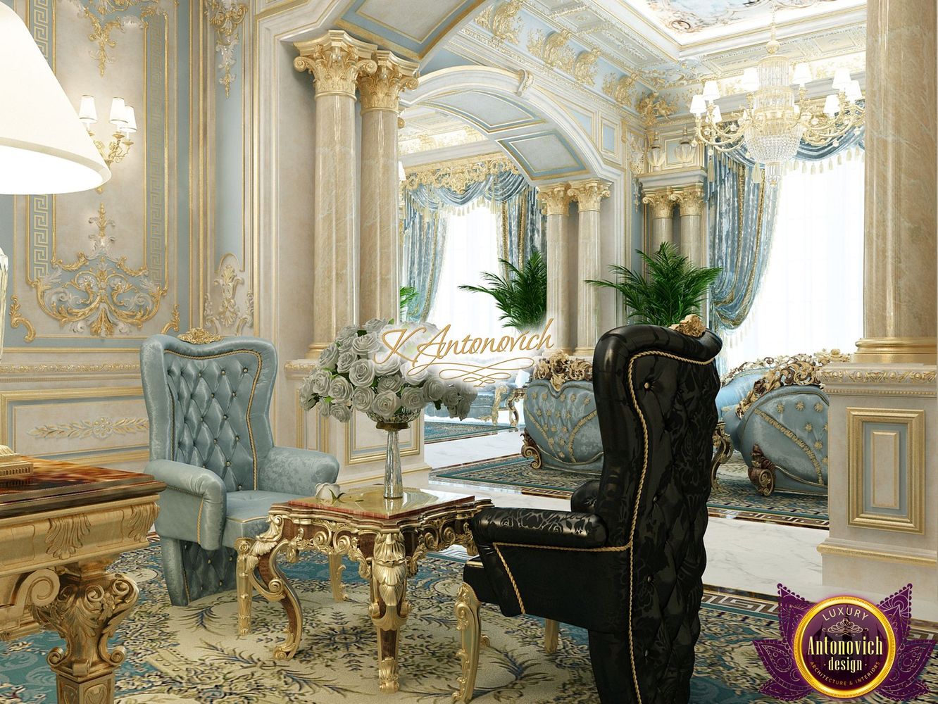 Classic home interior decoration by Katrina Antonovich by LUXURY ...