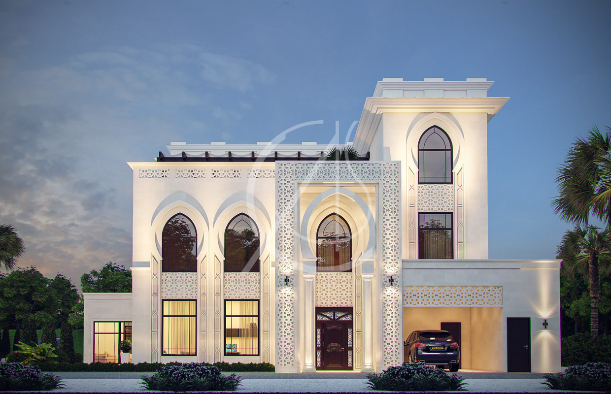 Idea 20 White Modern Islamic Villa Exterior Design by ...