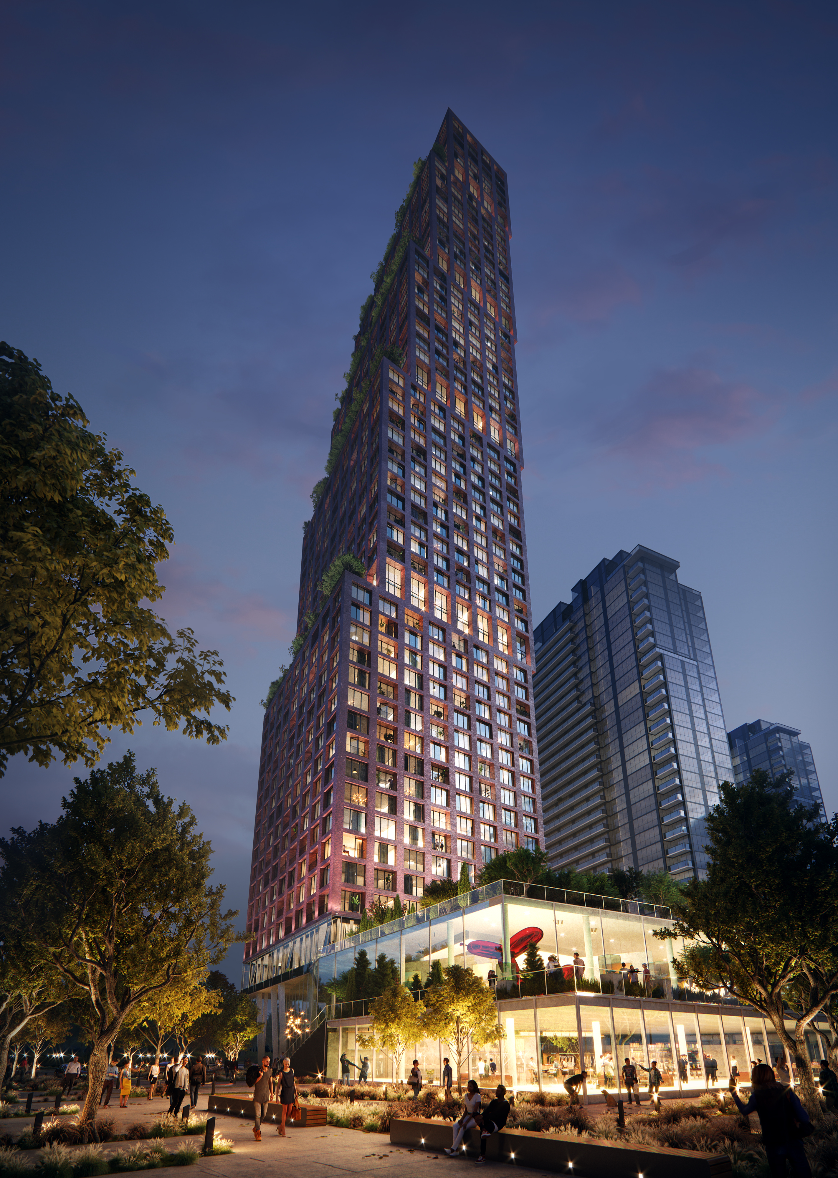 Expo Tower 3D Visualization by Lunas Visualization Architizer