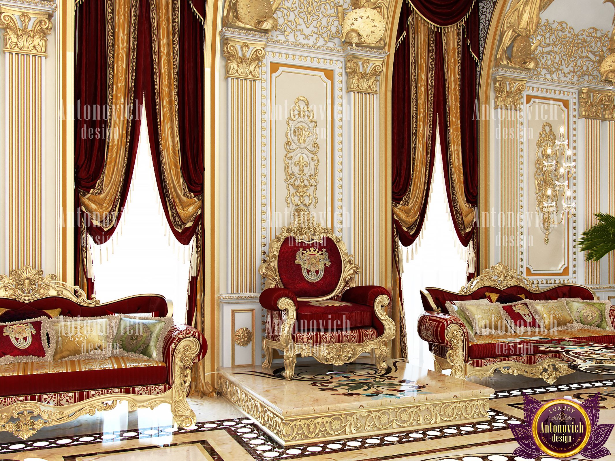 Palace interiors by Katrina Antonovich by LUXURY ANTONOVICH DESIGN ...