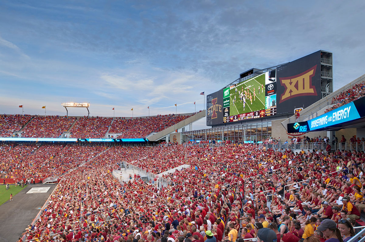 Jack Trice Stadium Addition South End Zone By Neumann Monson Architects ...