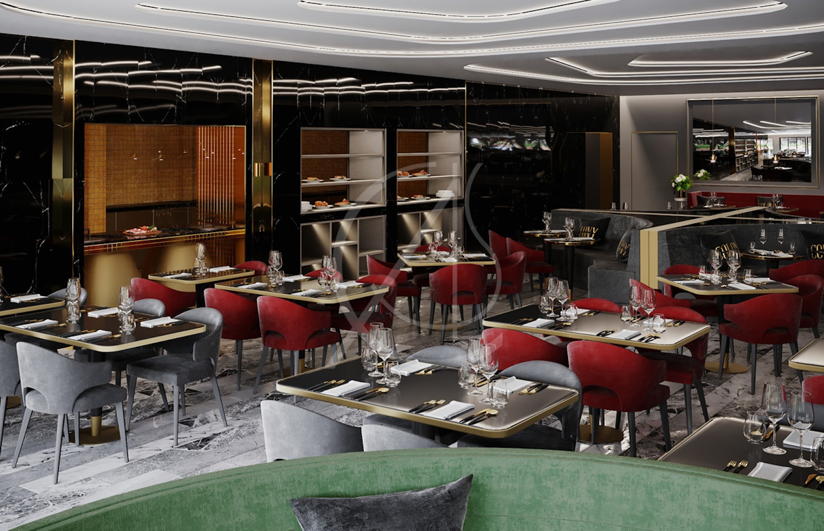 Colony Modern Luxury Fine Dining Restaurant - Architizer