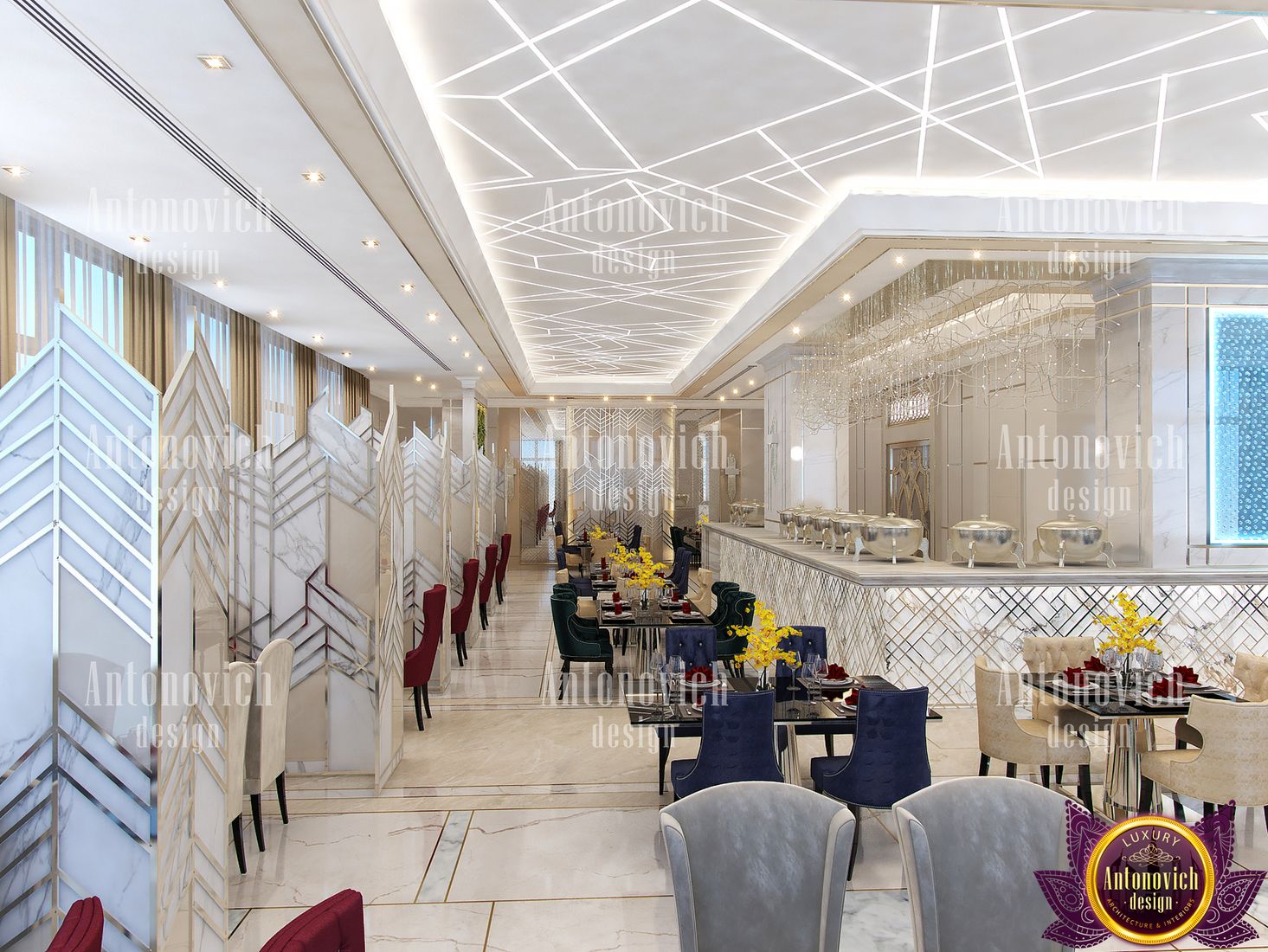 Gourmet Restaurant interior design by Katrina Antonovich by LUXURY ...