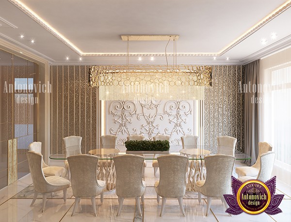 Gleaming Dining Room Interior Design by Luxurious Designer by LUXURY ...