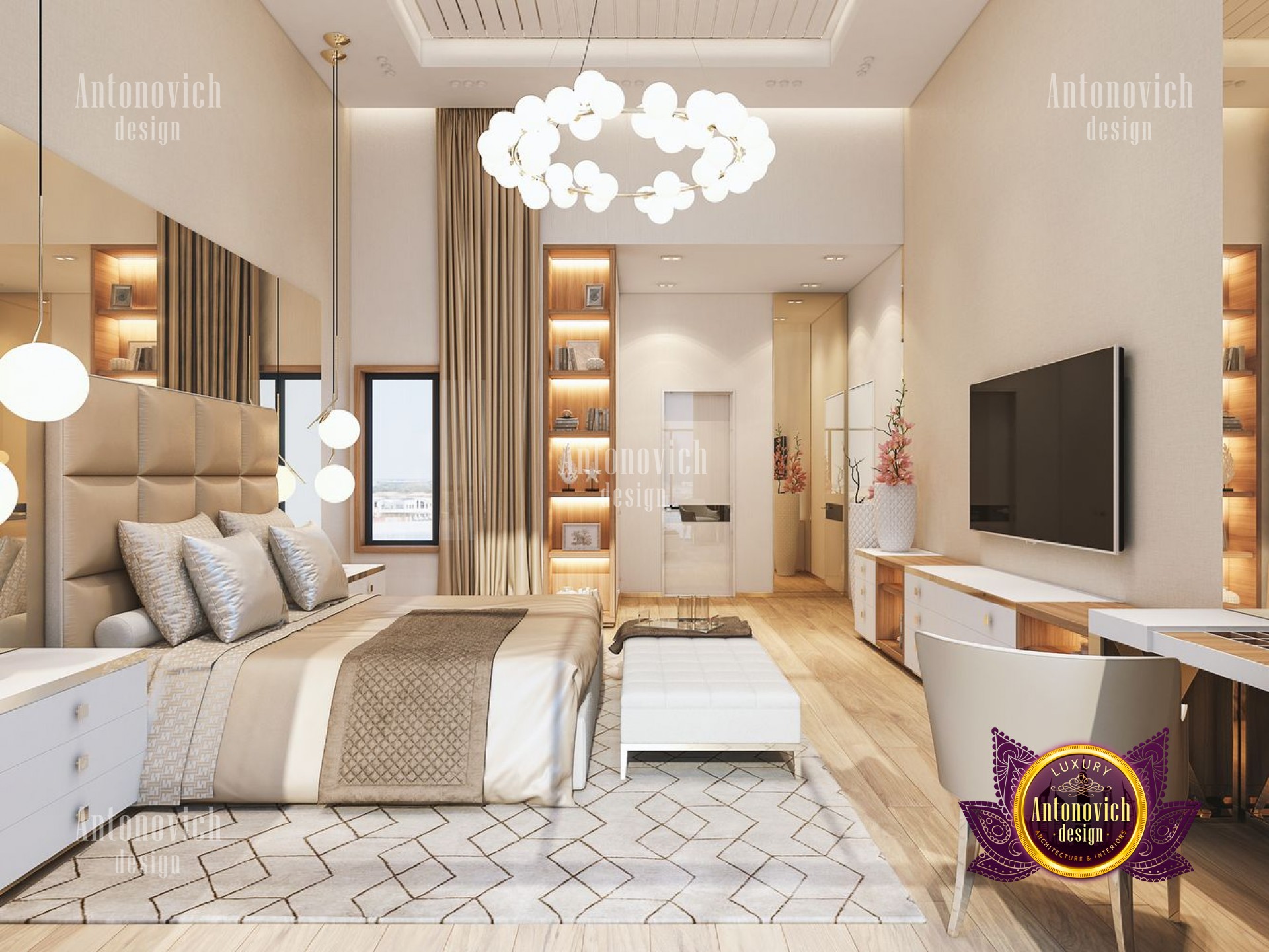 The Elegant Touch of Gold Interior by LUXURY ANTONOVICH DESIGN - Architizer