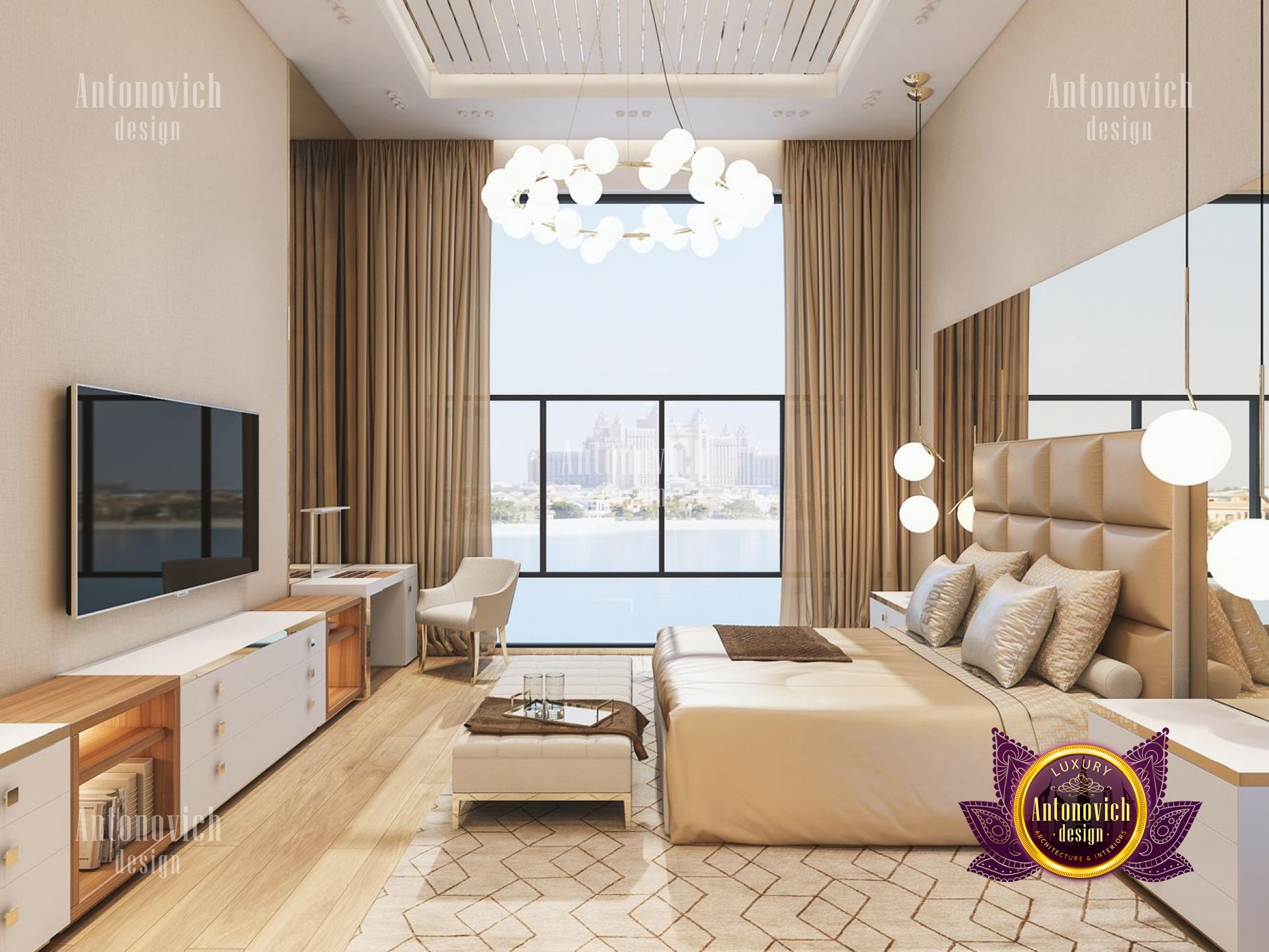 The Elegant Touch of Gold Interior by LUXURY ANTONOVICH DESIGN - Architizer