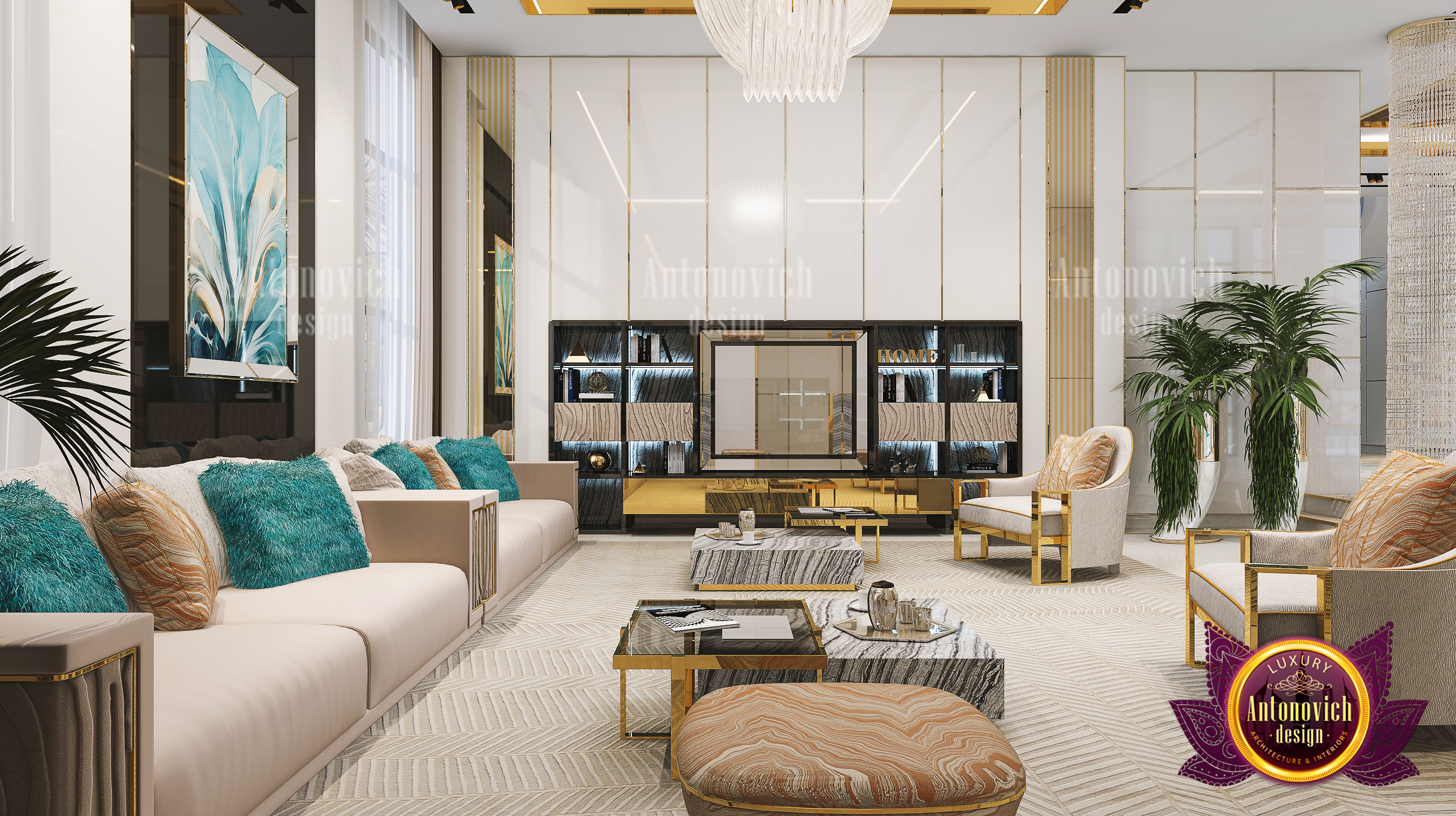 Majestic Luxurious Living Room by LUXURY ANTONOVICH DESIGN - Architizer