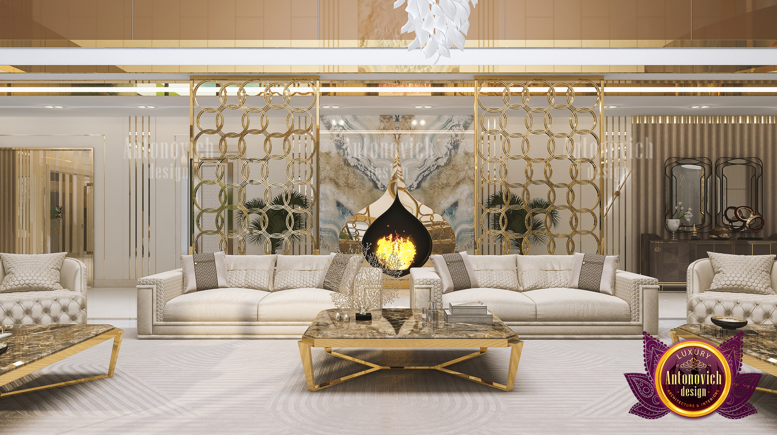 Majestic Luxury Living Room Design by LUXURY ANTONOVICH DESIGN - Architizer