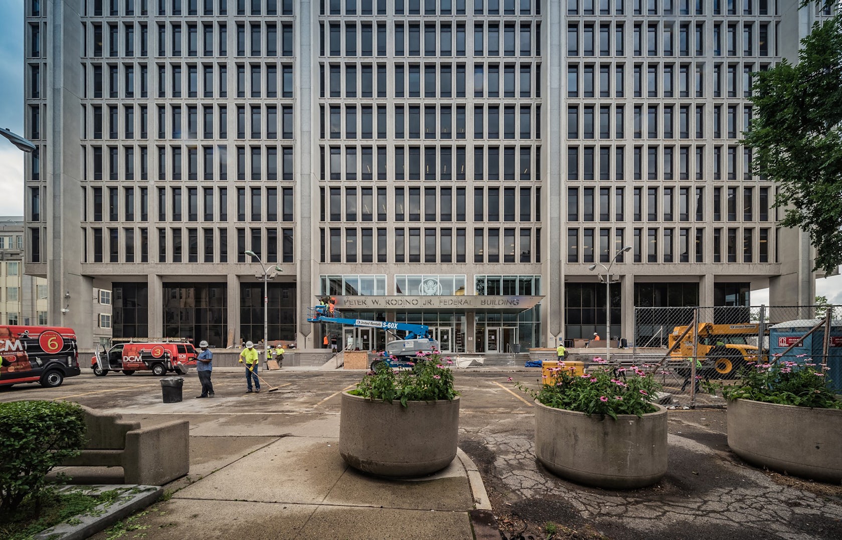 Peter W. Rodino Jr. Federal building new vestibule by DCMAE Architizer