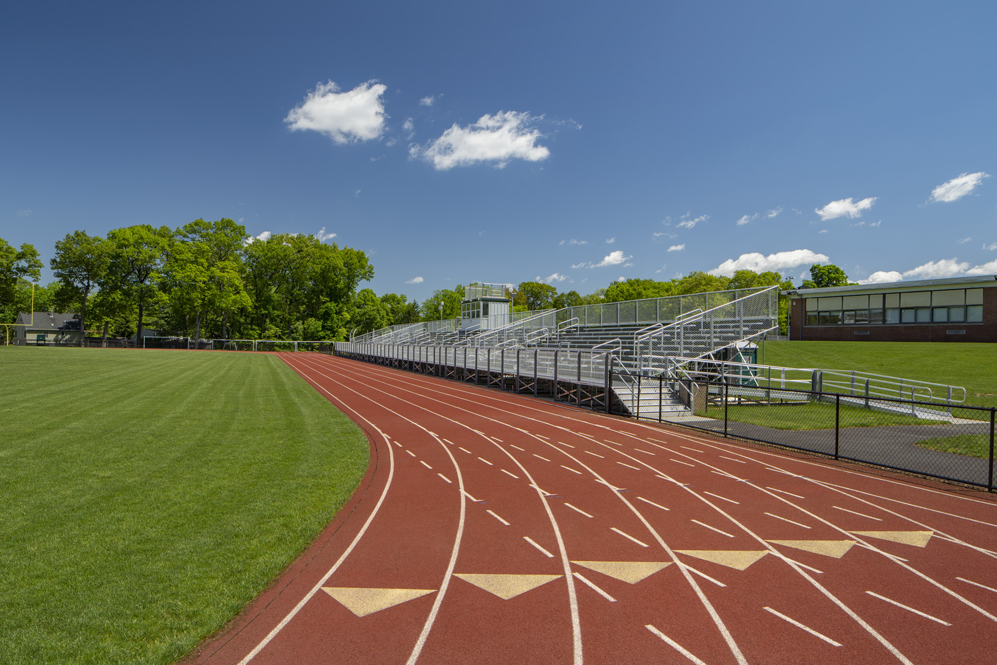 Midland Park High School Athletic Field Track & Bleachers Architizer