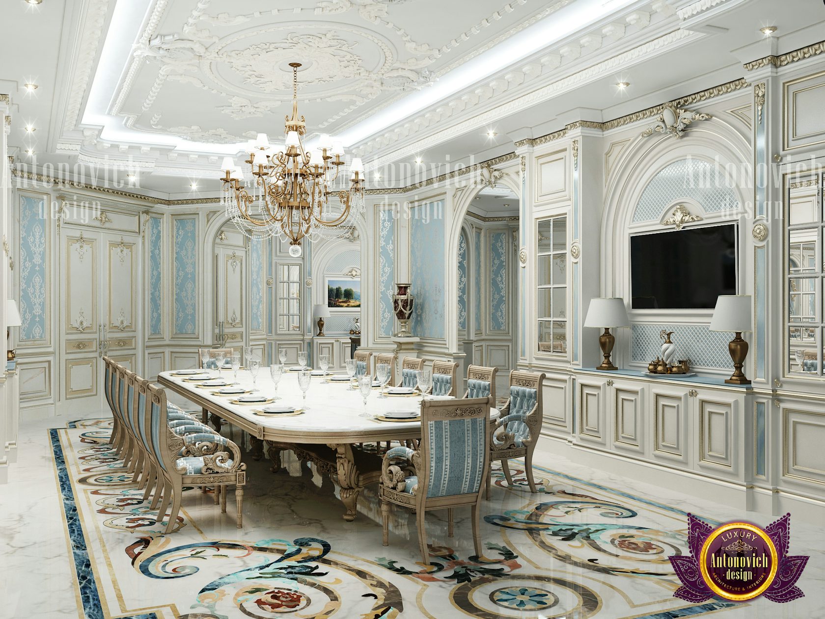 elements of luxury dining room interior design