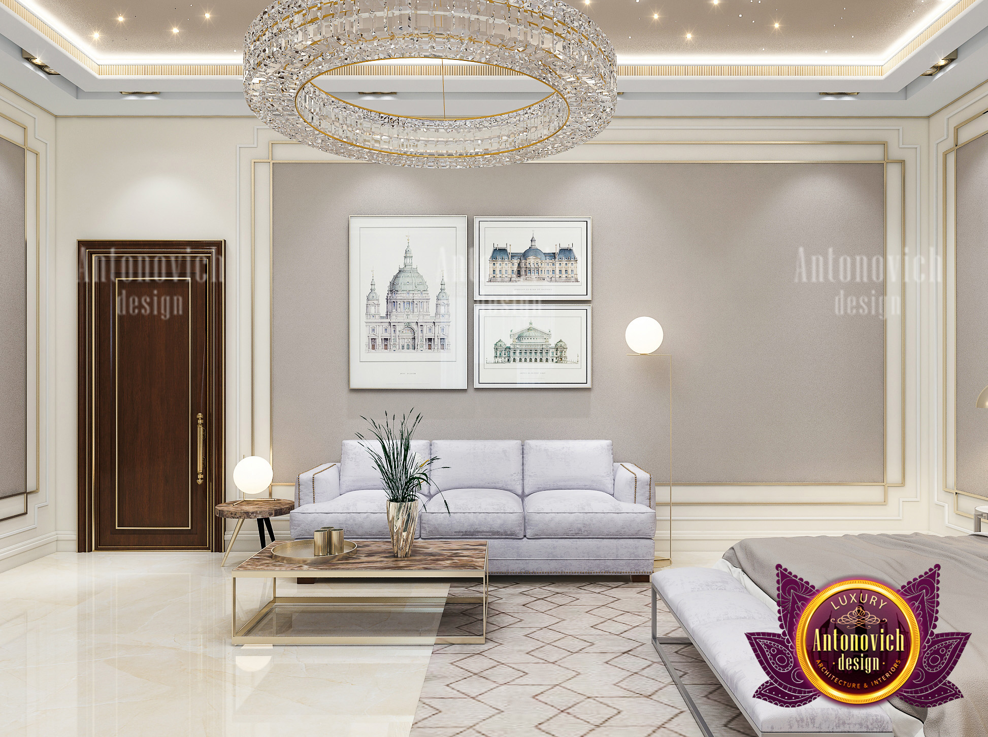 Top Huge Bedroom Interior Design by LUXURY ANTONOVICH DESIGN - Architizer