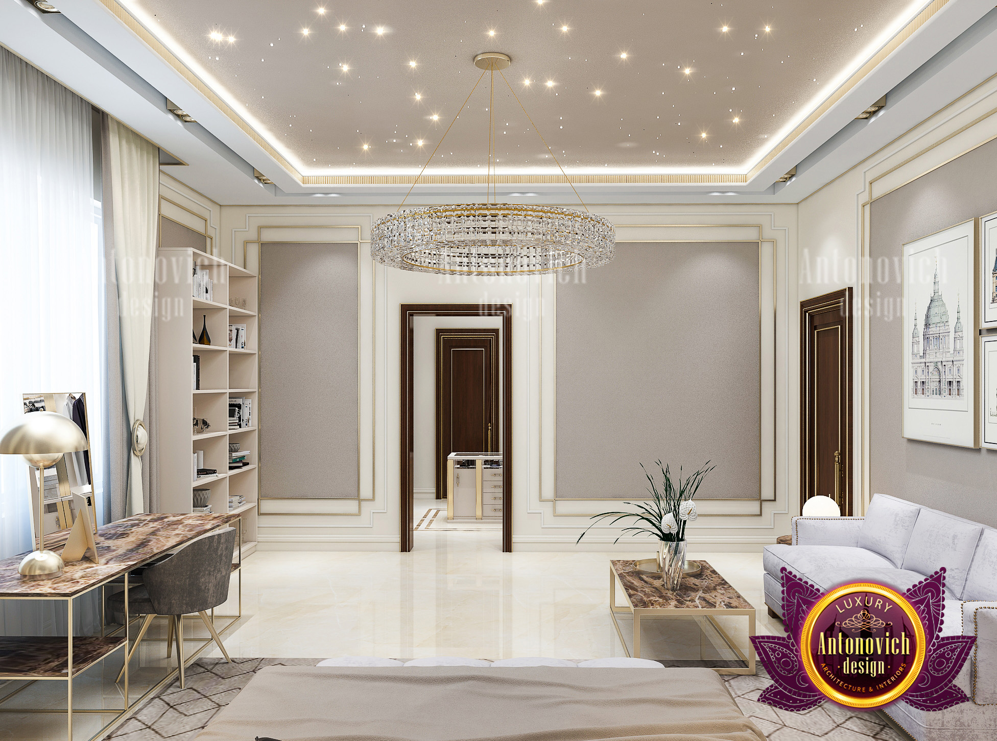 Top Huge Bedroom Interior Design by LUXURY ANTONOVICH DESIGN - Architizer