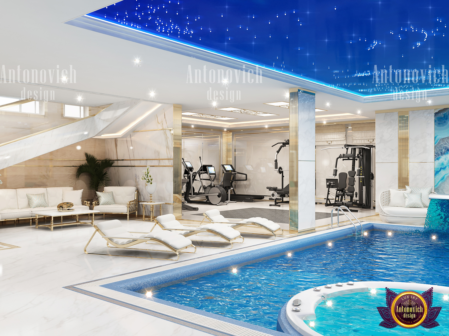 Swimming Pool Designer Katrina Antonovich by LUXURY ANTONOVICH DESIGN ...