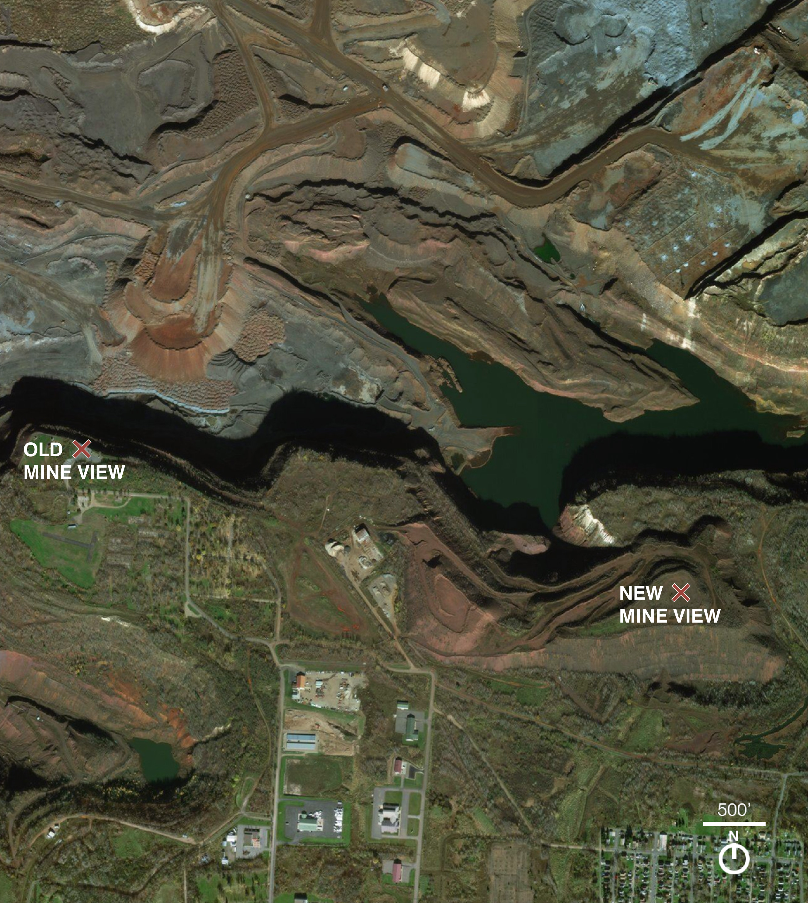 Phase 1, Hull Rust and Hibbing Taconite Mine View by LUCITO Architizer