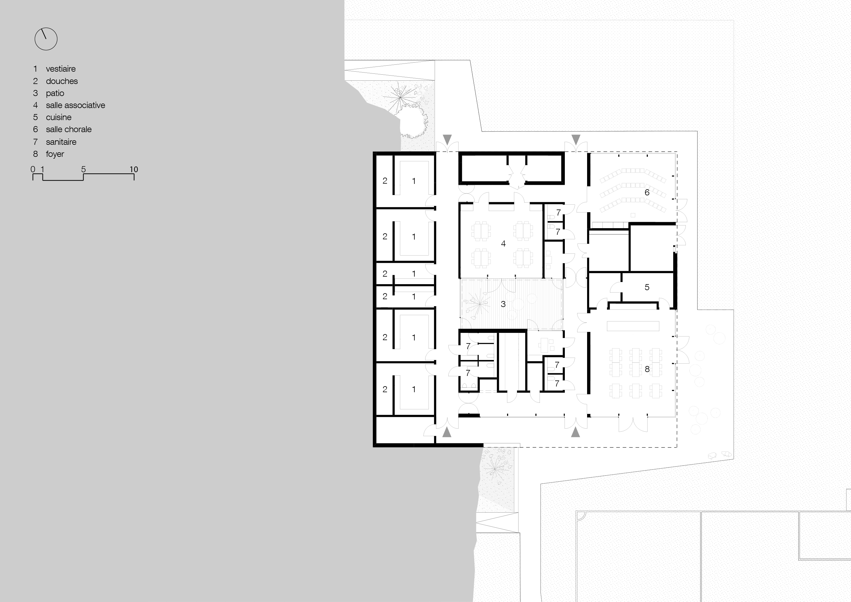 Idea 2709642 Youth And Sports House By Rhb Architectes In Kintzheim