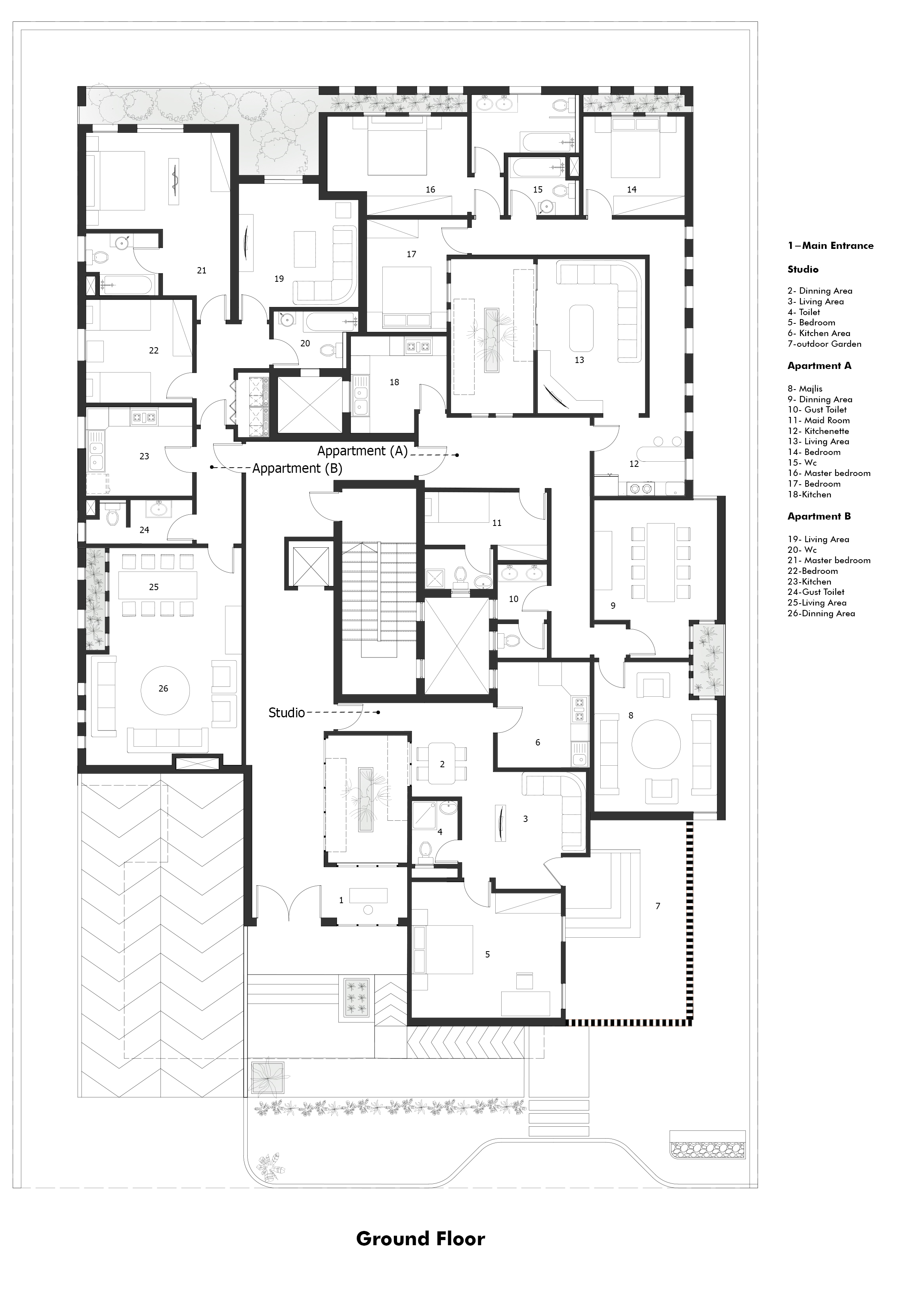 MECCA RESIDENCE by Saif Mourad Creations SMC Architizer