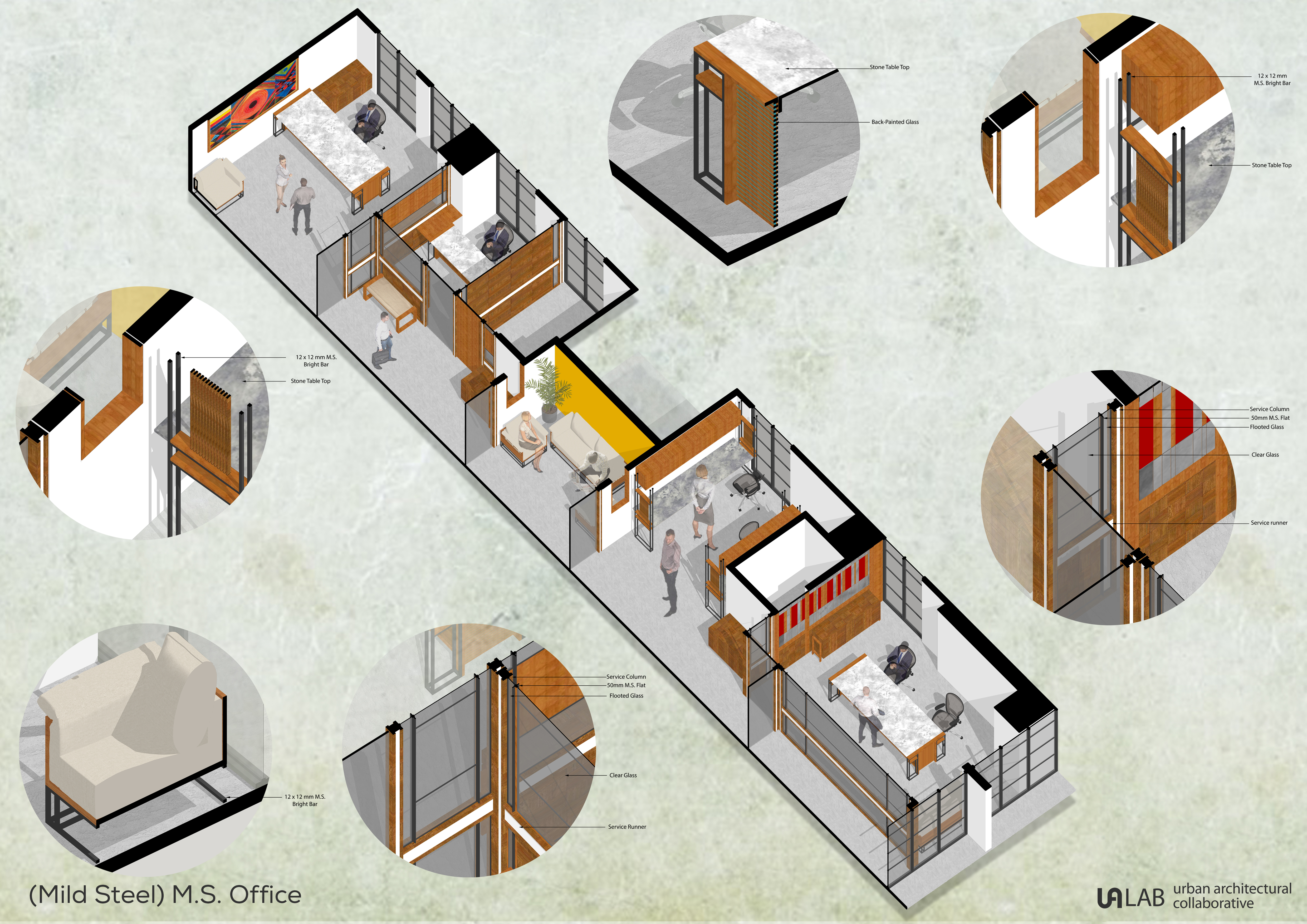 (Mild Steel) M.S. Office by UA Lab (Urban Architectural Collaborative ...