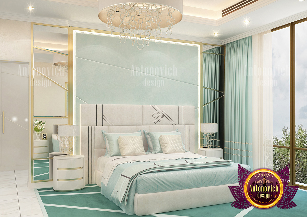 Light Green Bedroom Furniture in Dubai by LUXURY ANTONOVICH DESIGN ...