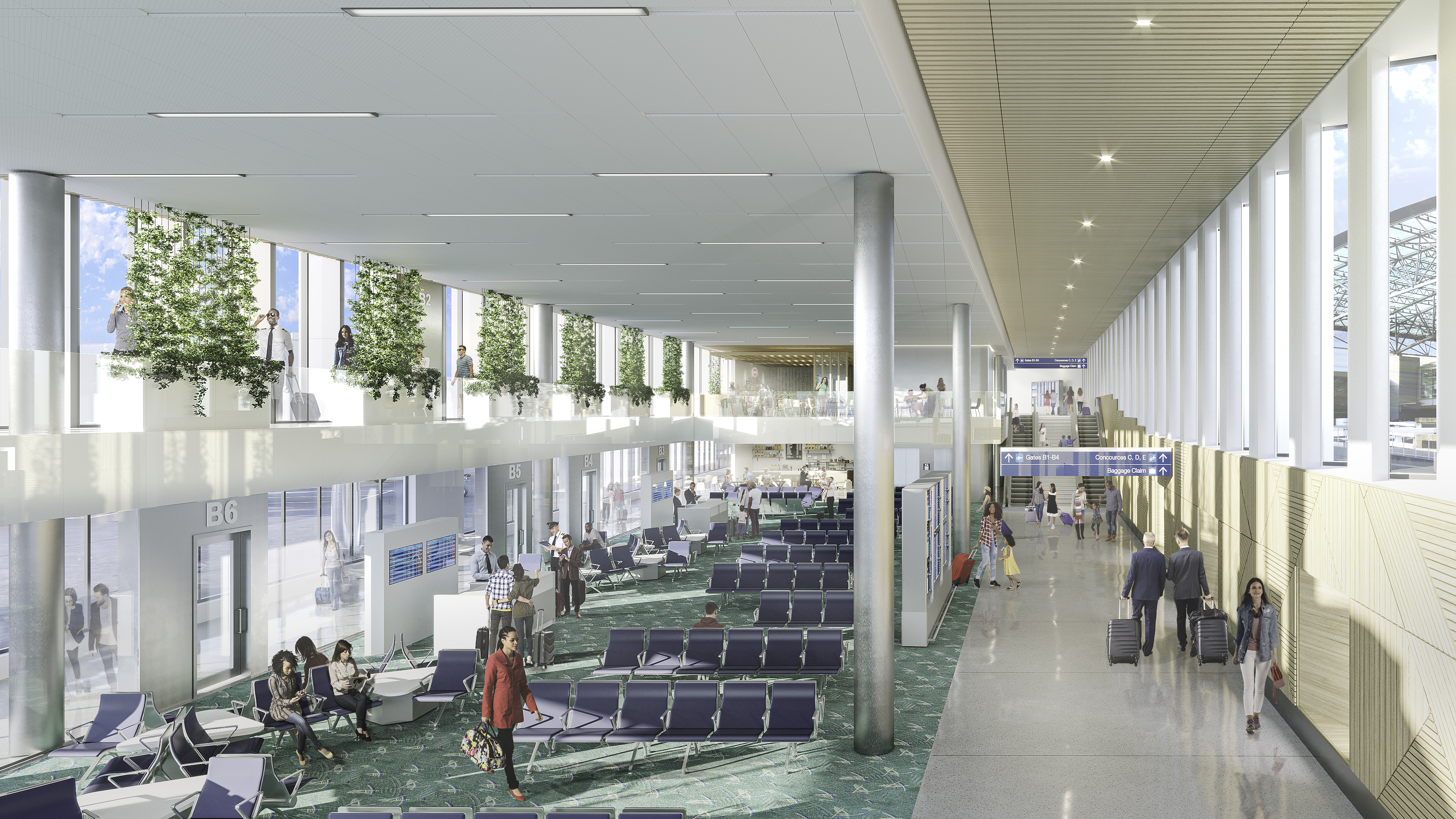 Portland International Airport, Concourse B By ZGF Architects - Architizer