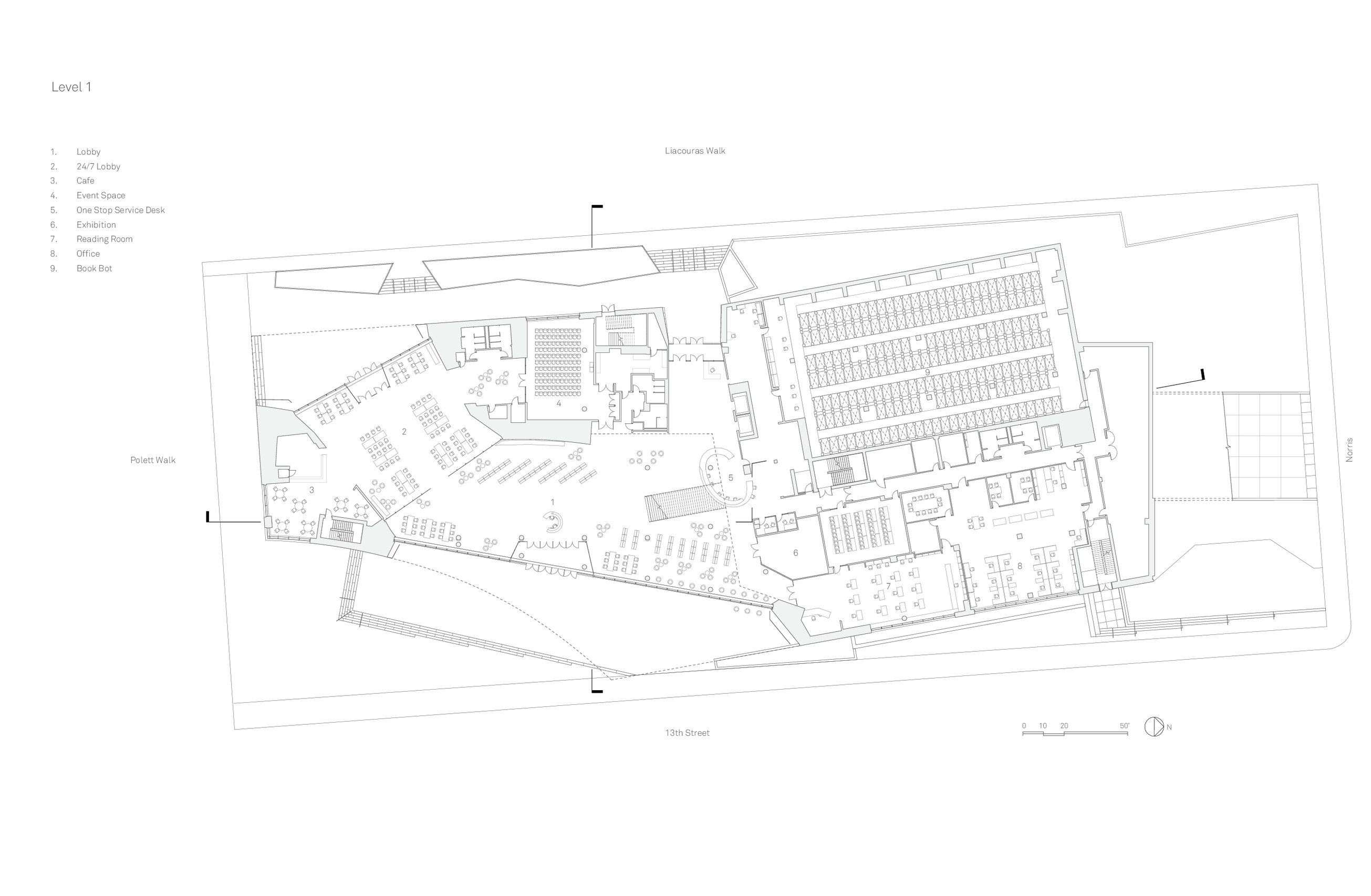 Charles Library at Temple University by Snøhetta Architizer