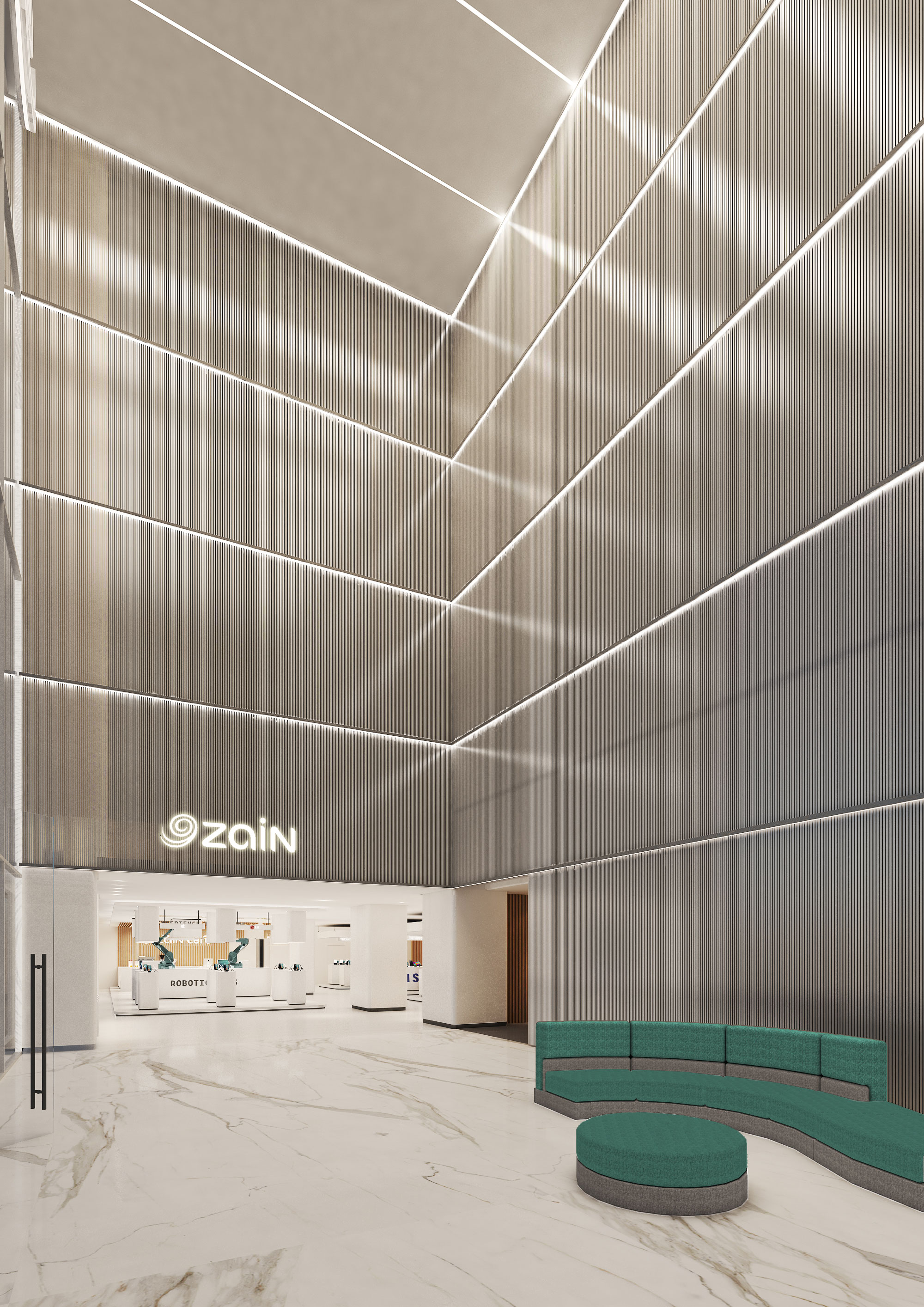 ZAIN FLAGSHIP SHOP & VIP SERVICE AREA by Uraiqat Architects Architizer