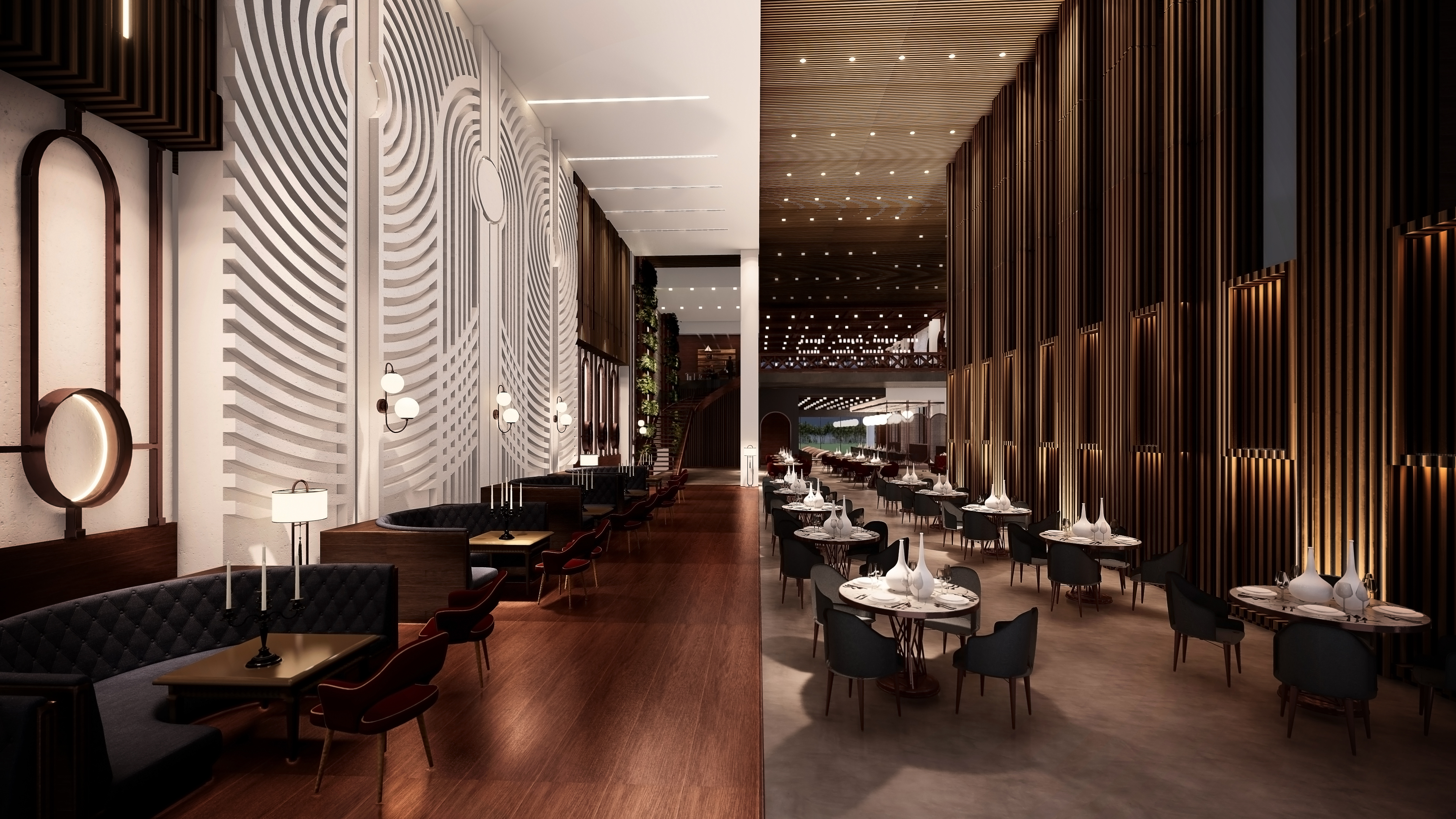 Fanous Darya International Restaurant Interior Design by Mostafa ...