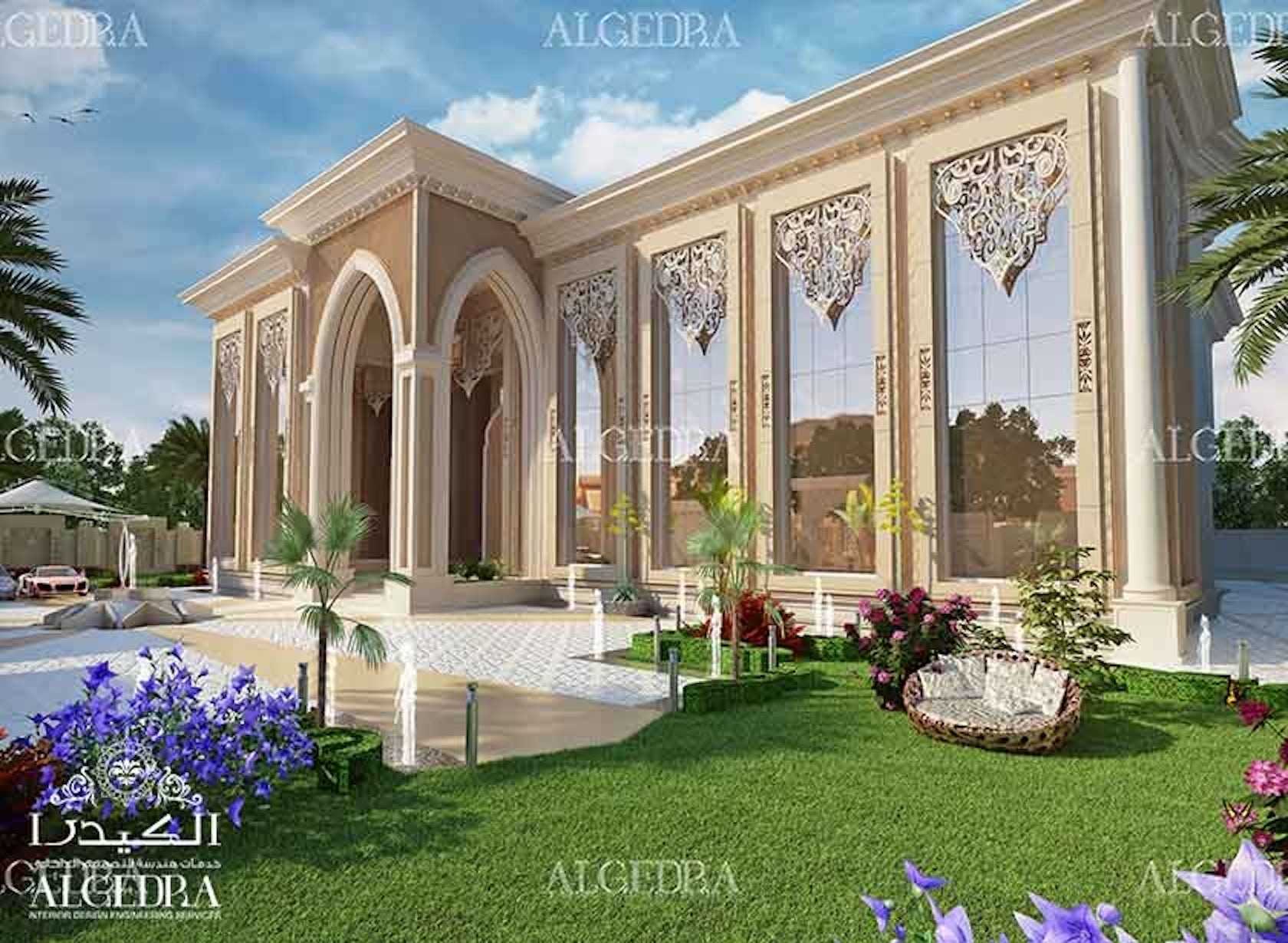 Modern Islamic Villa Exterior By Algedra Design Architizer