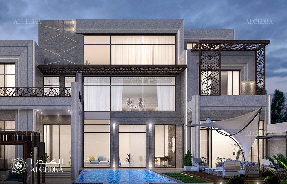 Modern villa exterior design in Oman by ALGEDRA design - Architizer