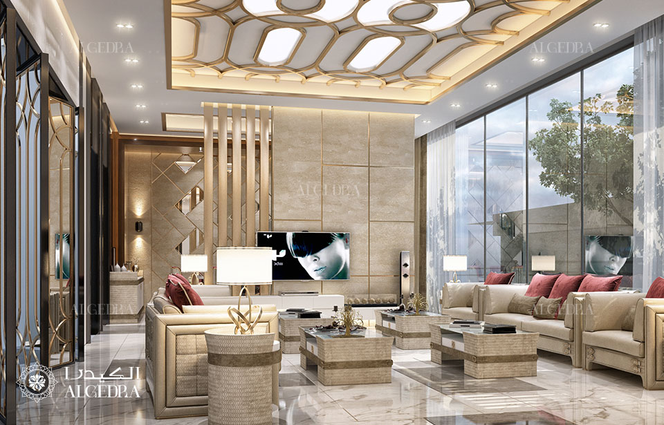 Living room interior design in Dubai by ALGEDRA design - Architizer