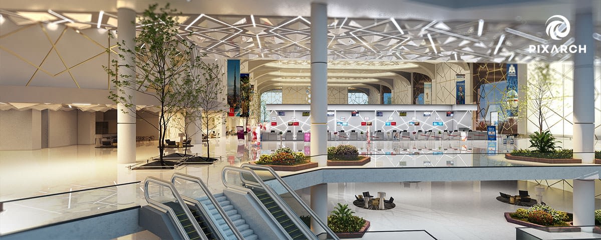 King Fahd International Airport by Pixarch 3D Architectural Visualization Company Architizer