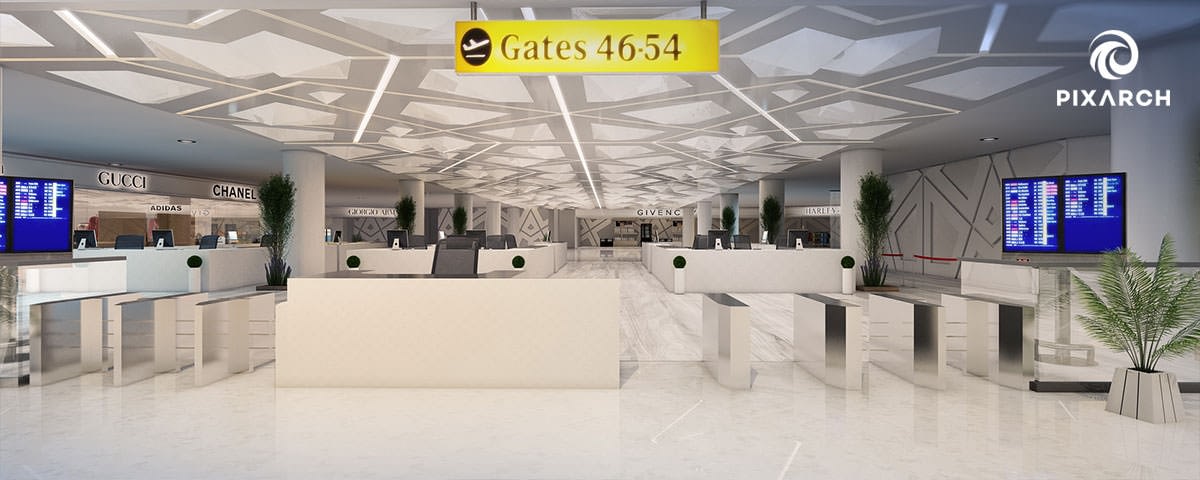 King Fahd International Airport by Pixarch 3D Architectural Visualization Company Architizer