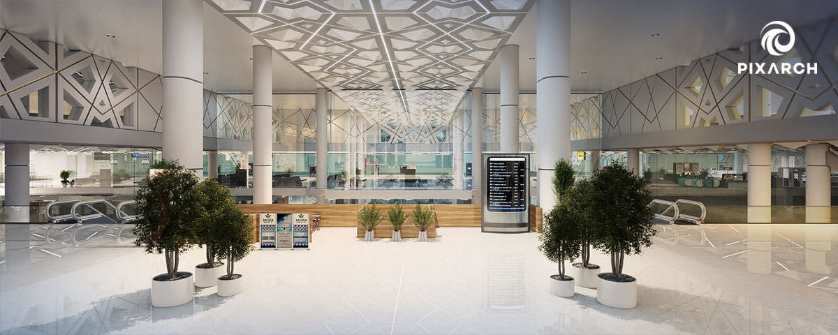 King Fahd International Airport by Pixarch 3D Architectural Visualization Company Architizer