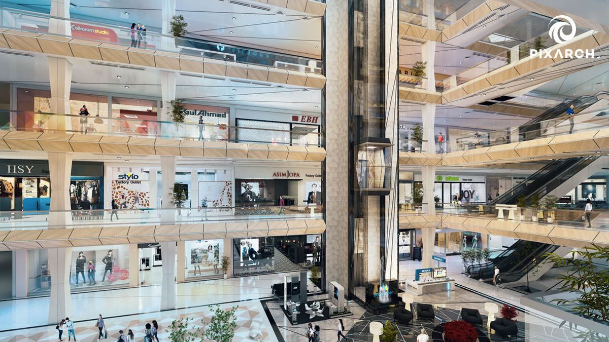 Dominion Mall And Apartments by Pixarch 3D Architectural Visualization